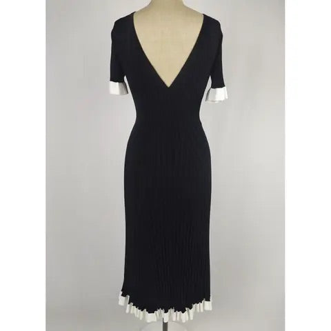 SANDRO black Maxi viscose dress - Black