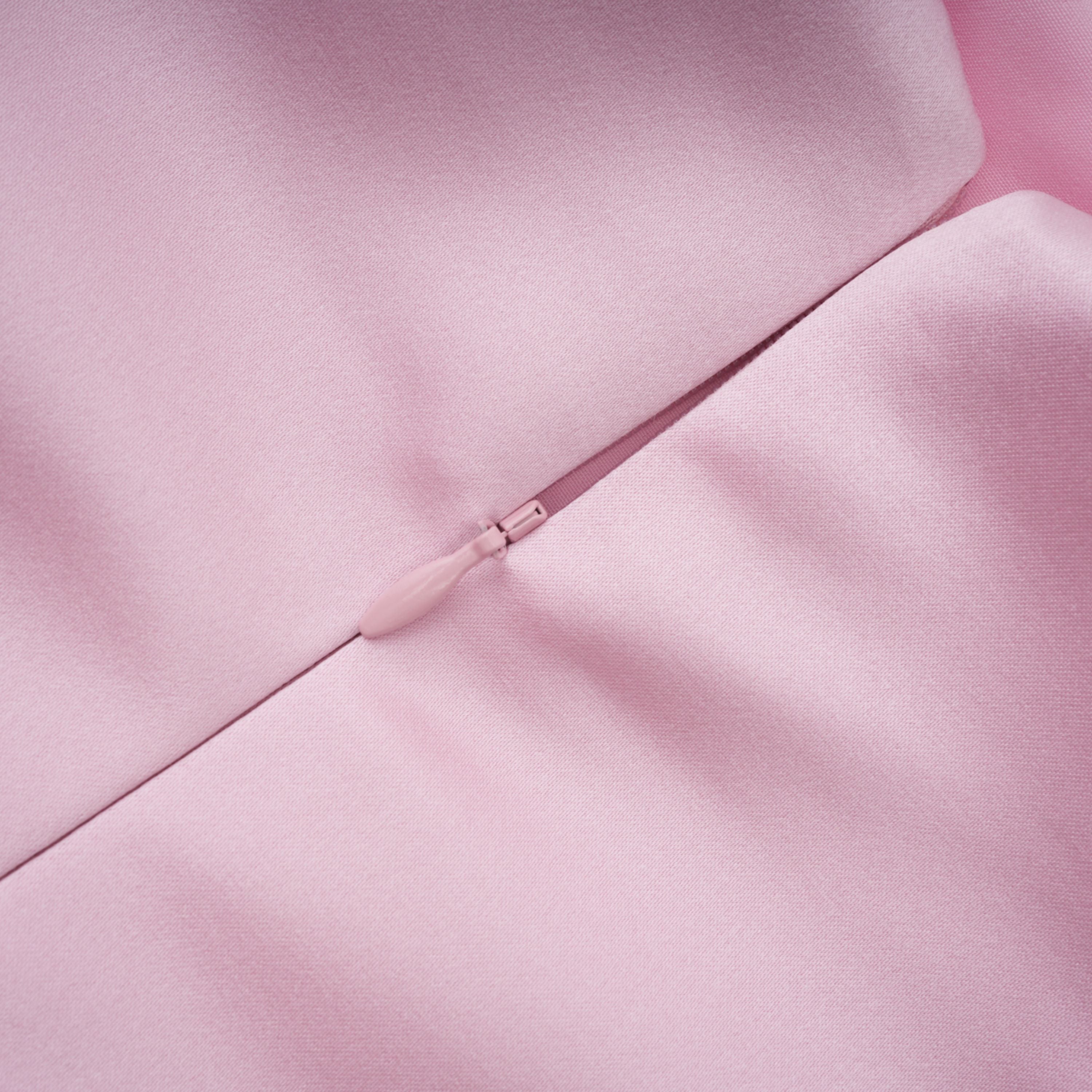 Felismina Pink Color Block Satin Maxi Dress