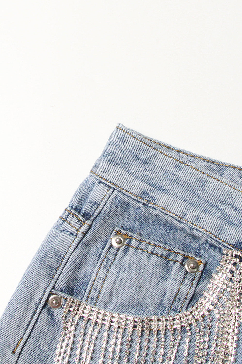 Jeans with Rhinestones - Blue