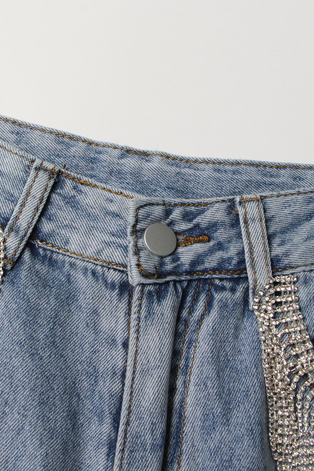 Jeans with Rhinestones - Blue