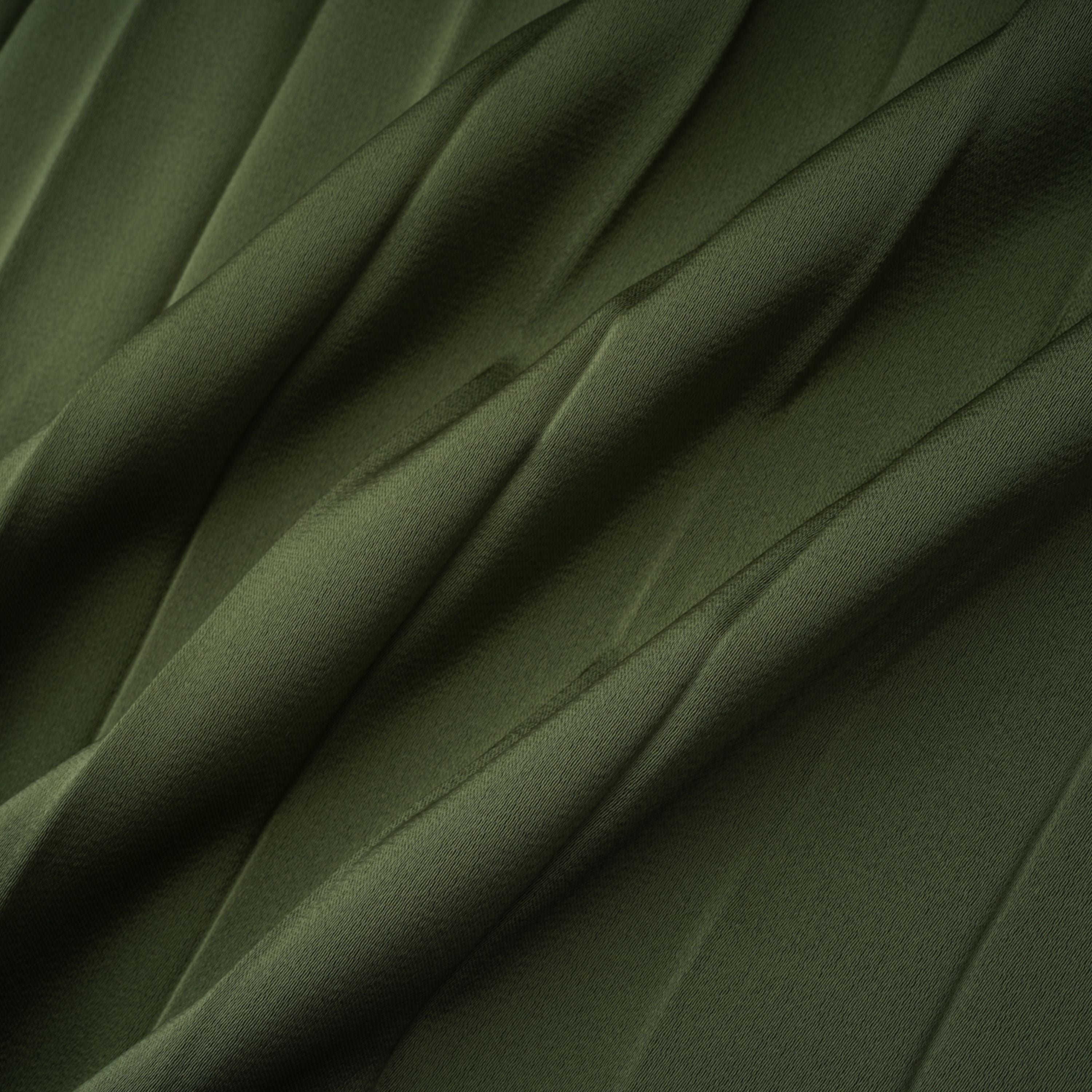 Firoozeh Emerald Green One Shoulder Pleated Maxi Dress