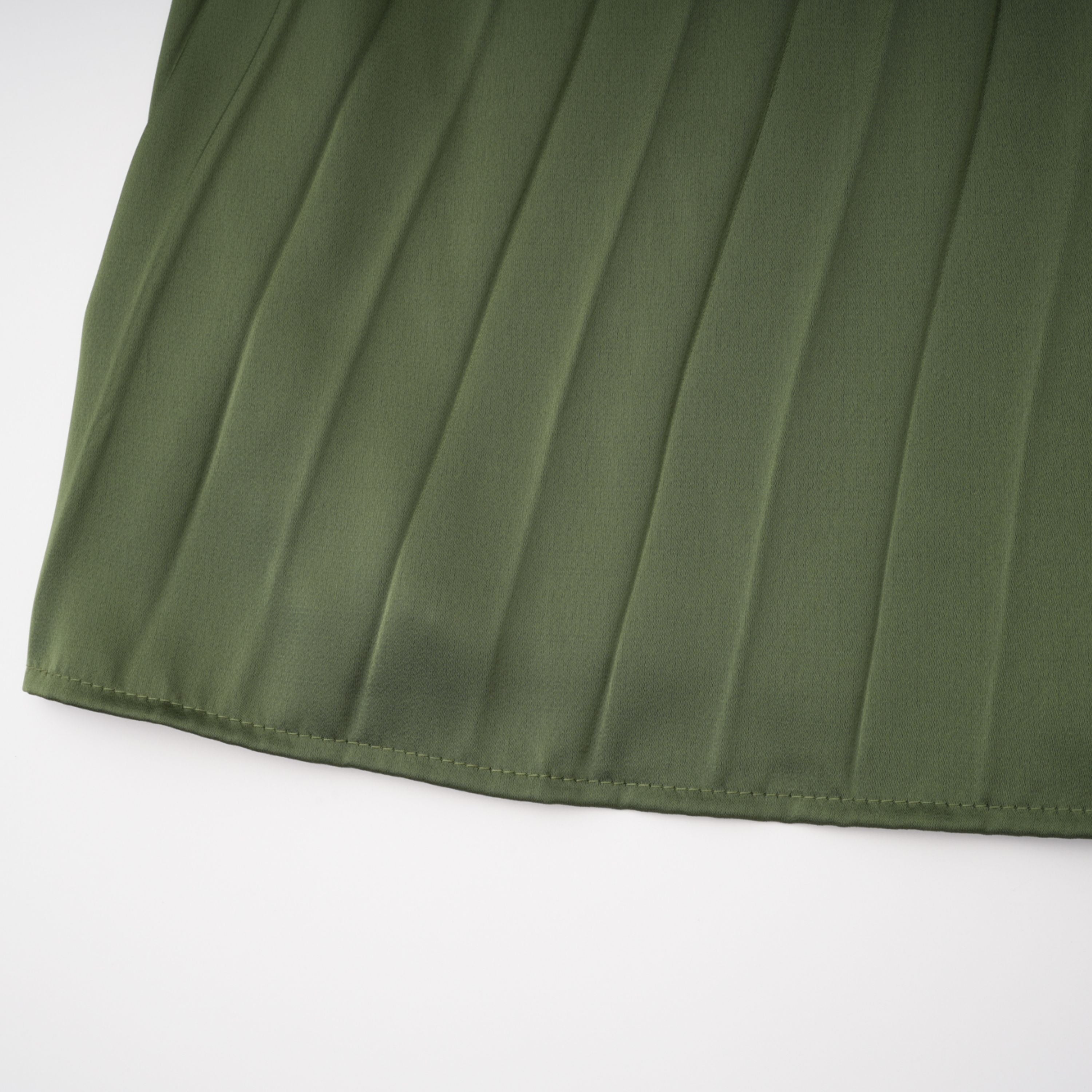 Firoozeh Emerald Green One Shoulder Pleated Maxi Dress