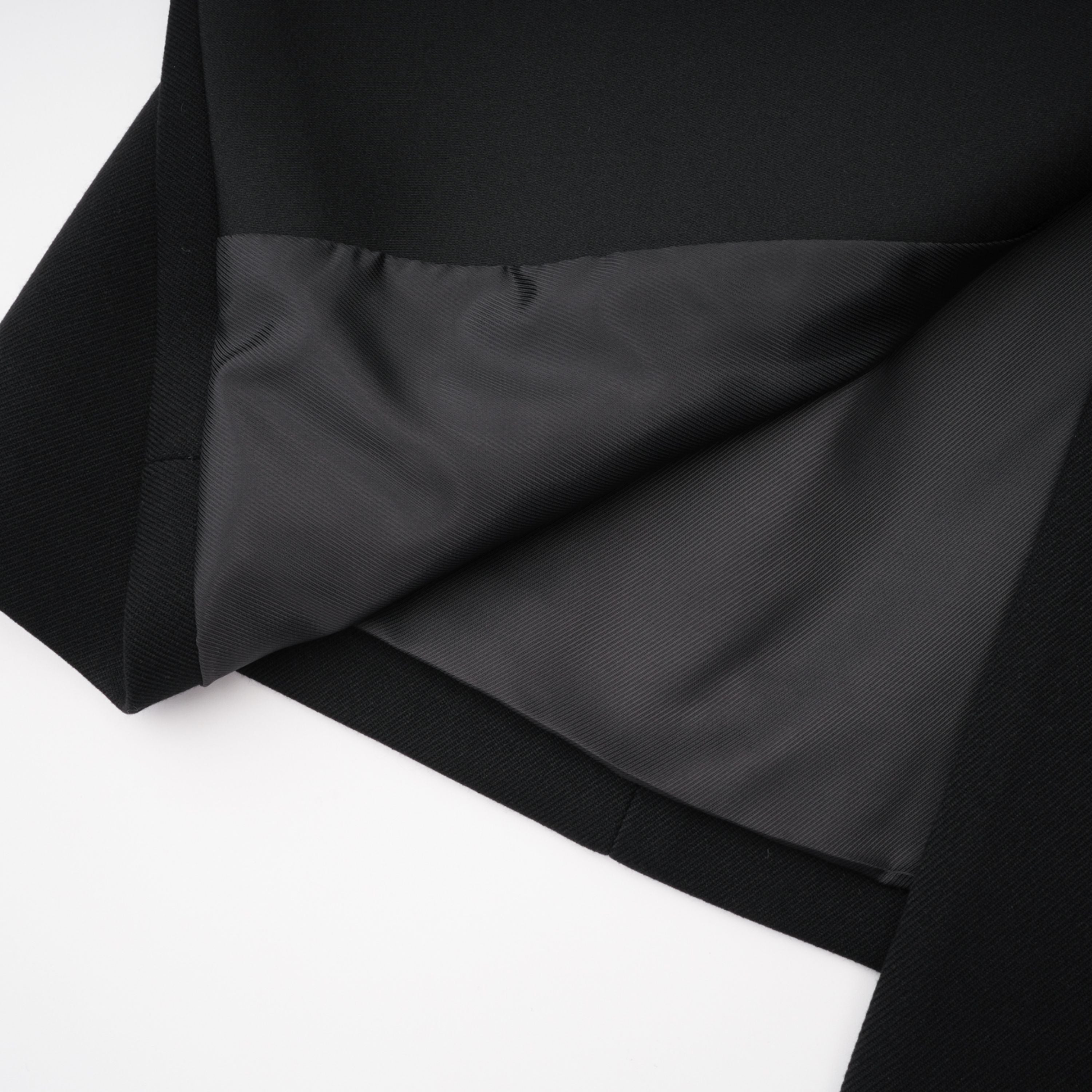 Fleur Black Blazer Mini Dress with Satin Panels (Final Sale-US Only)