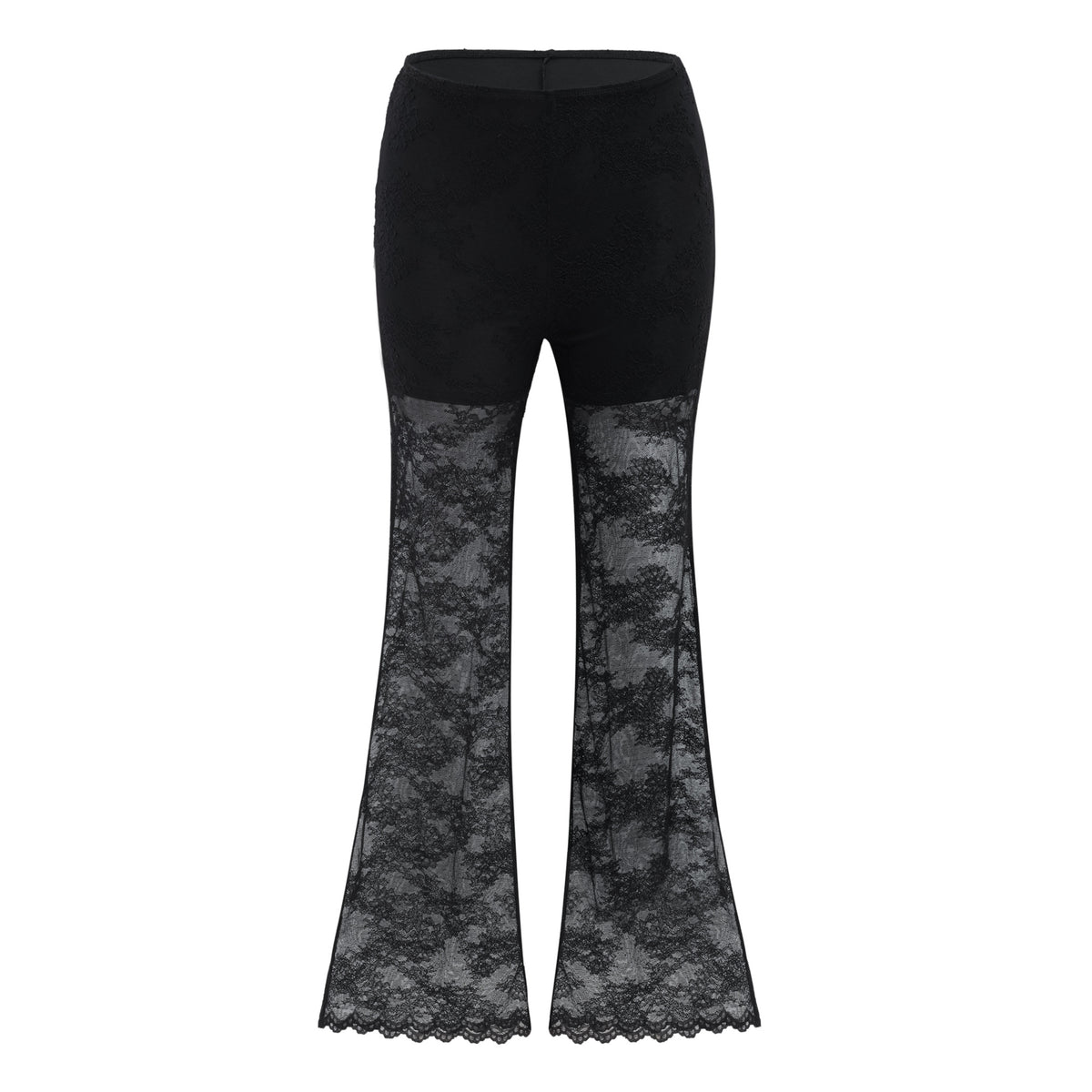 florbela black lace panel blazer & trouser set