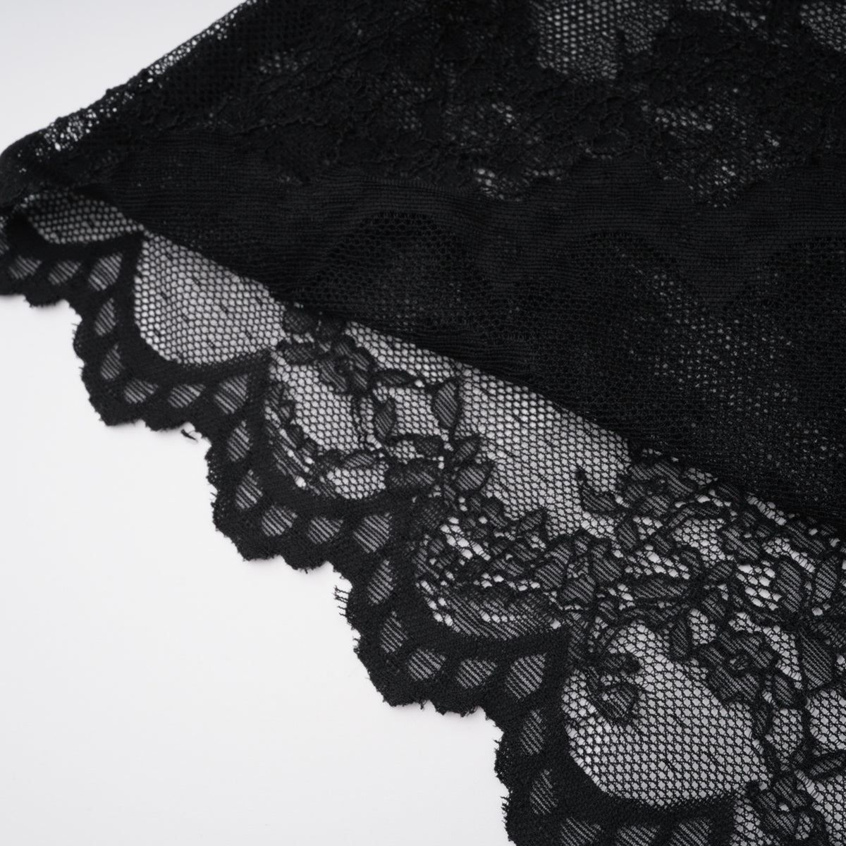 florbela black lace panel blazer & trouser set