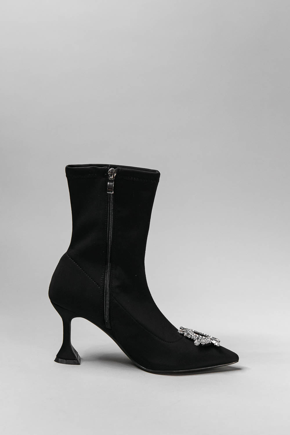 ALLEGRA Diamond stiletto boots - Black