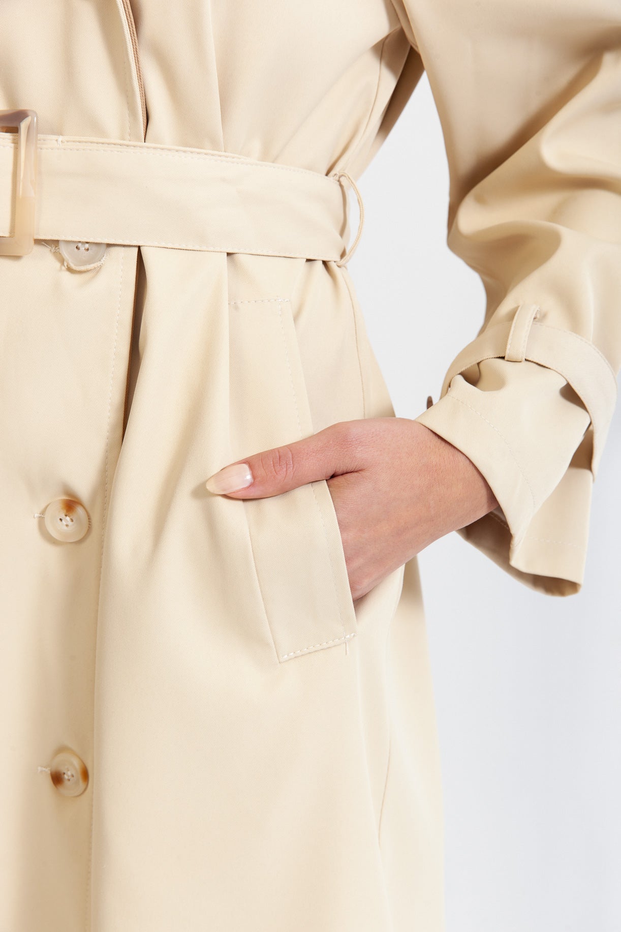 ROSALIND Classic trench coat with belt - Beige