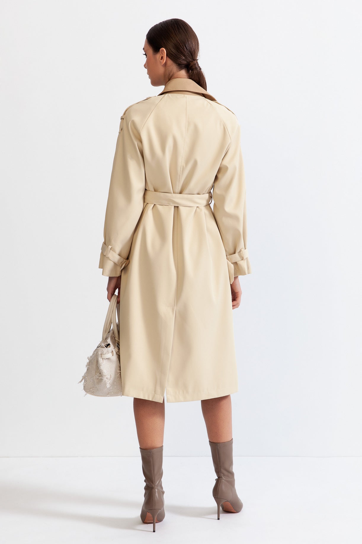 ROSALIND Classic trench coat with belt - Beige