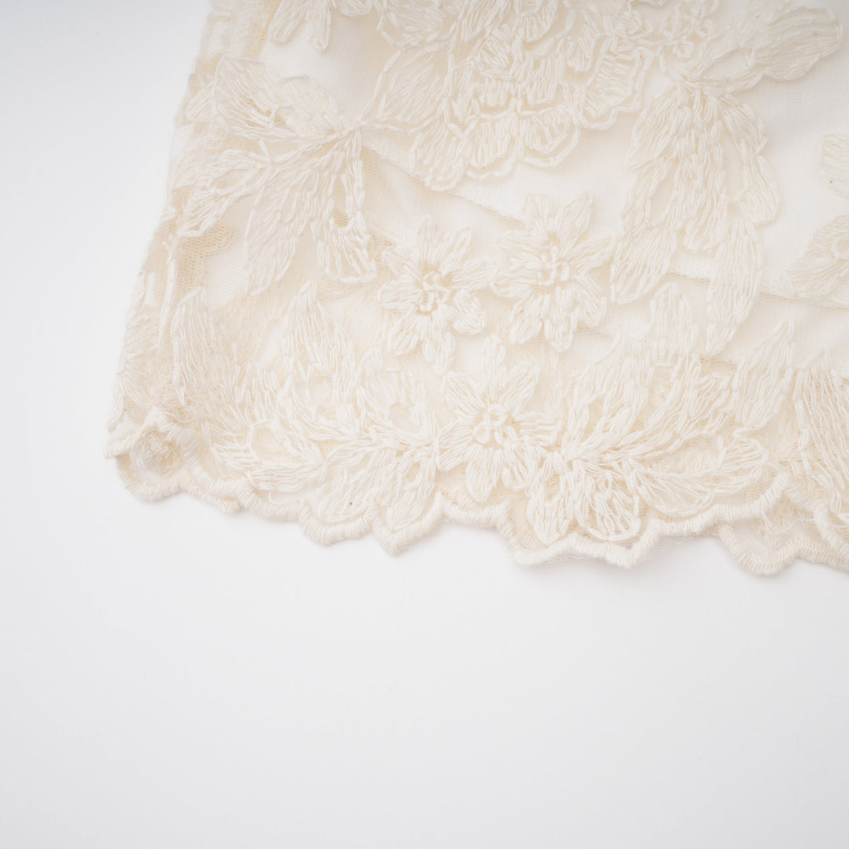laura ivory turtleneck floral lace jacket & shorts set