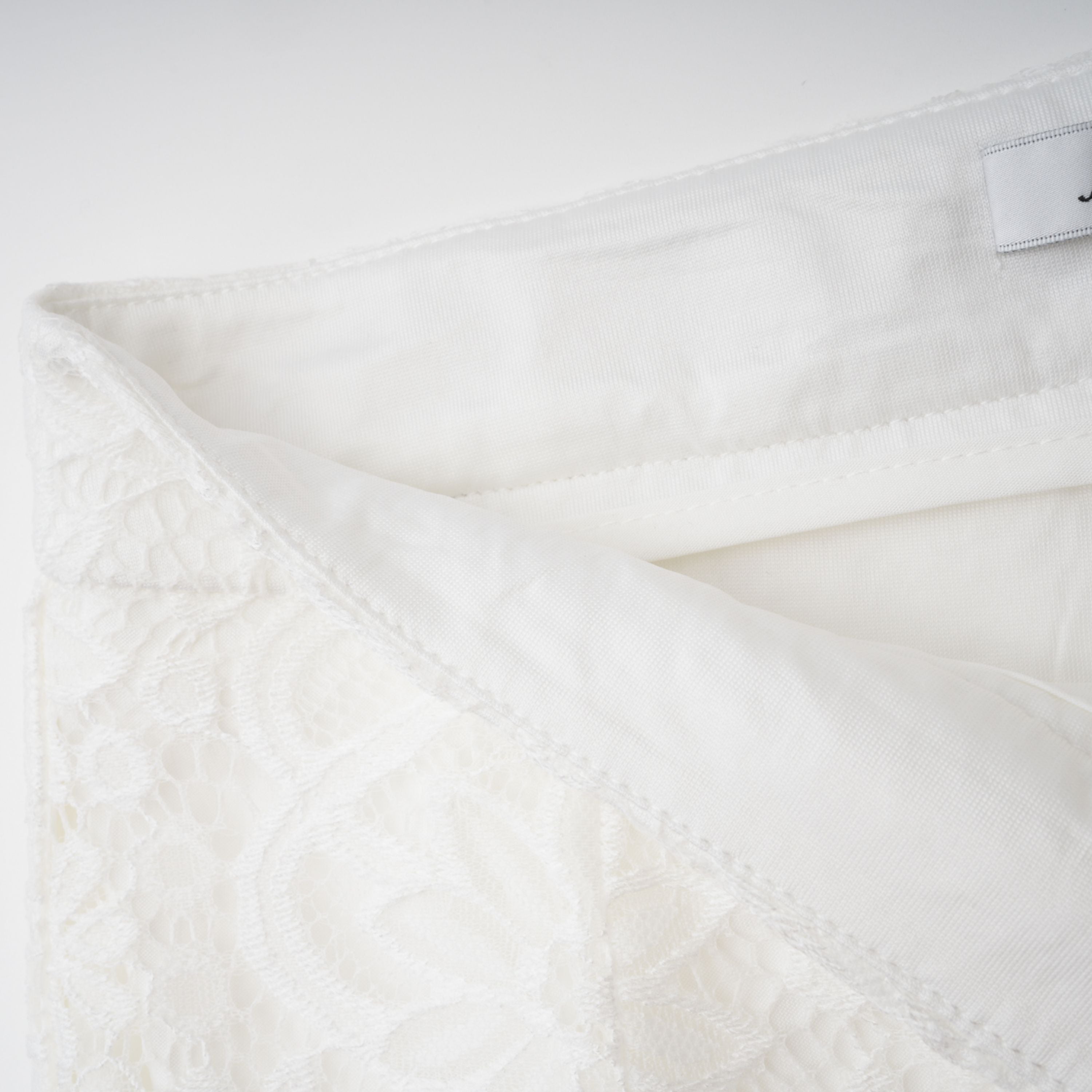 Loana White Floral Lace Top & Trousers Set