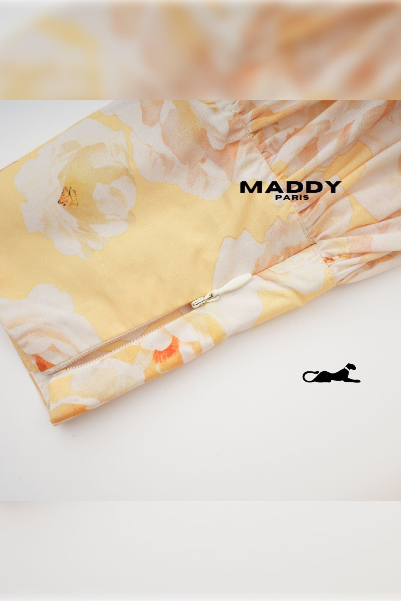 Pénélope floral-print belted mini dress S / Yellow