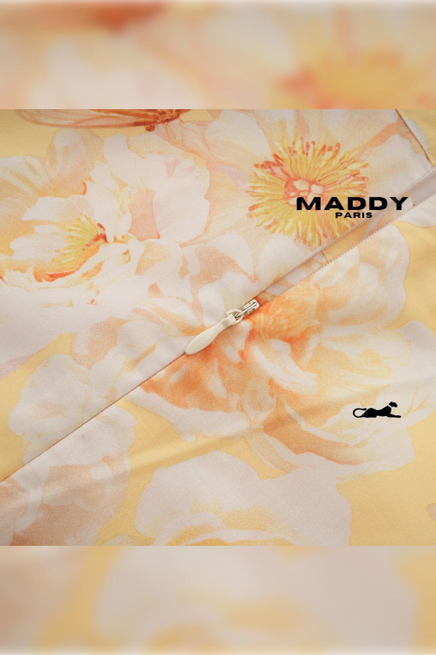 Pénélope floral-print belted mini dress S / Yellow