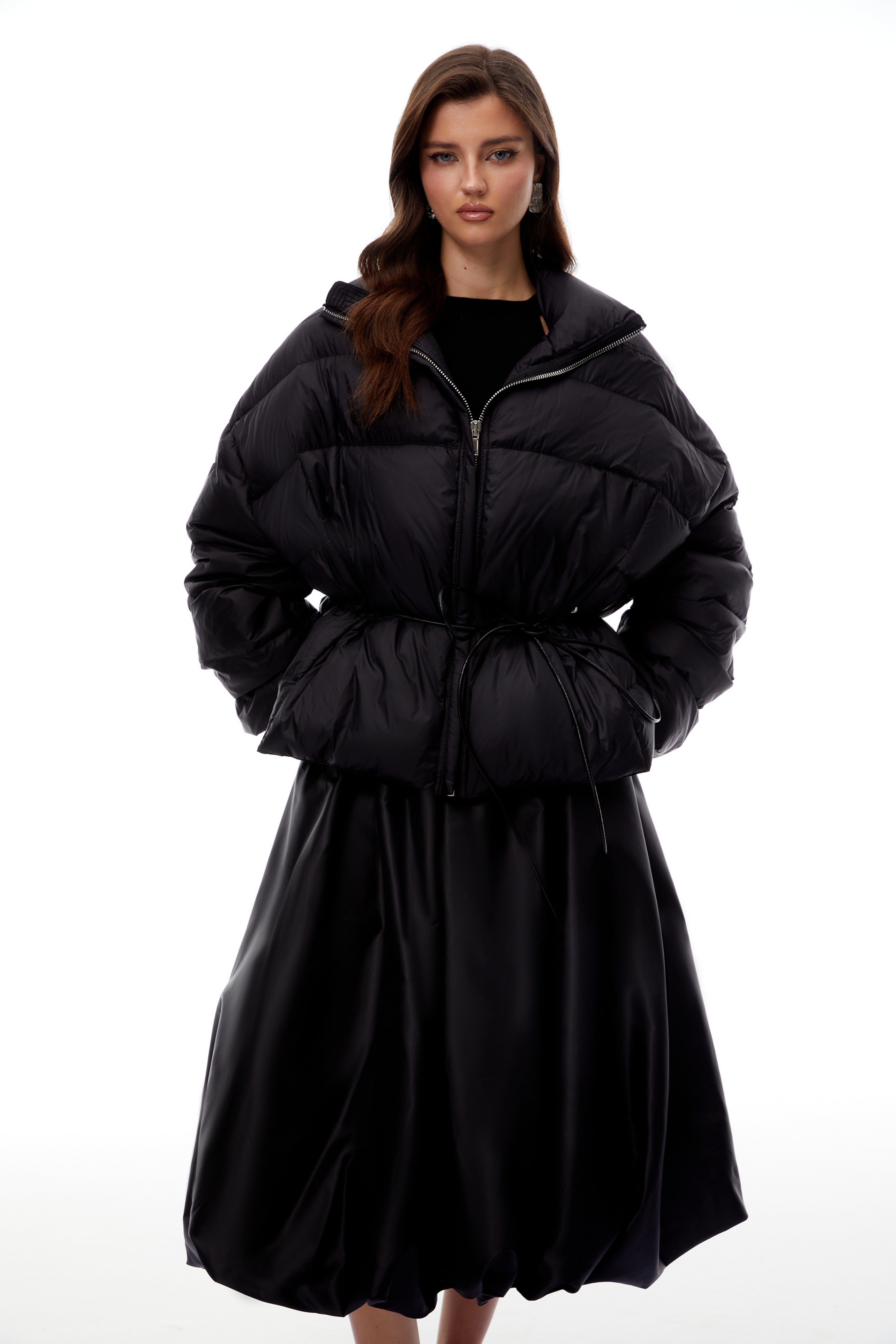 Tova Black Reversible Belted Down Jacket (Final Sale)