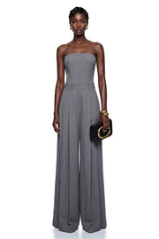Manaia Grey Wide-Leg Jumpsuit