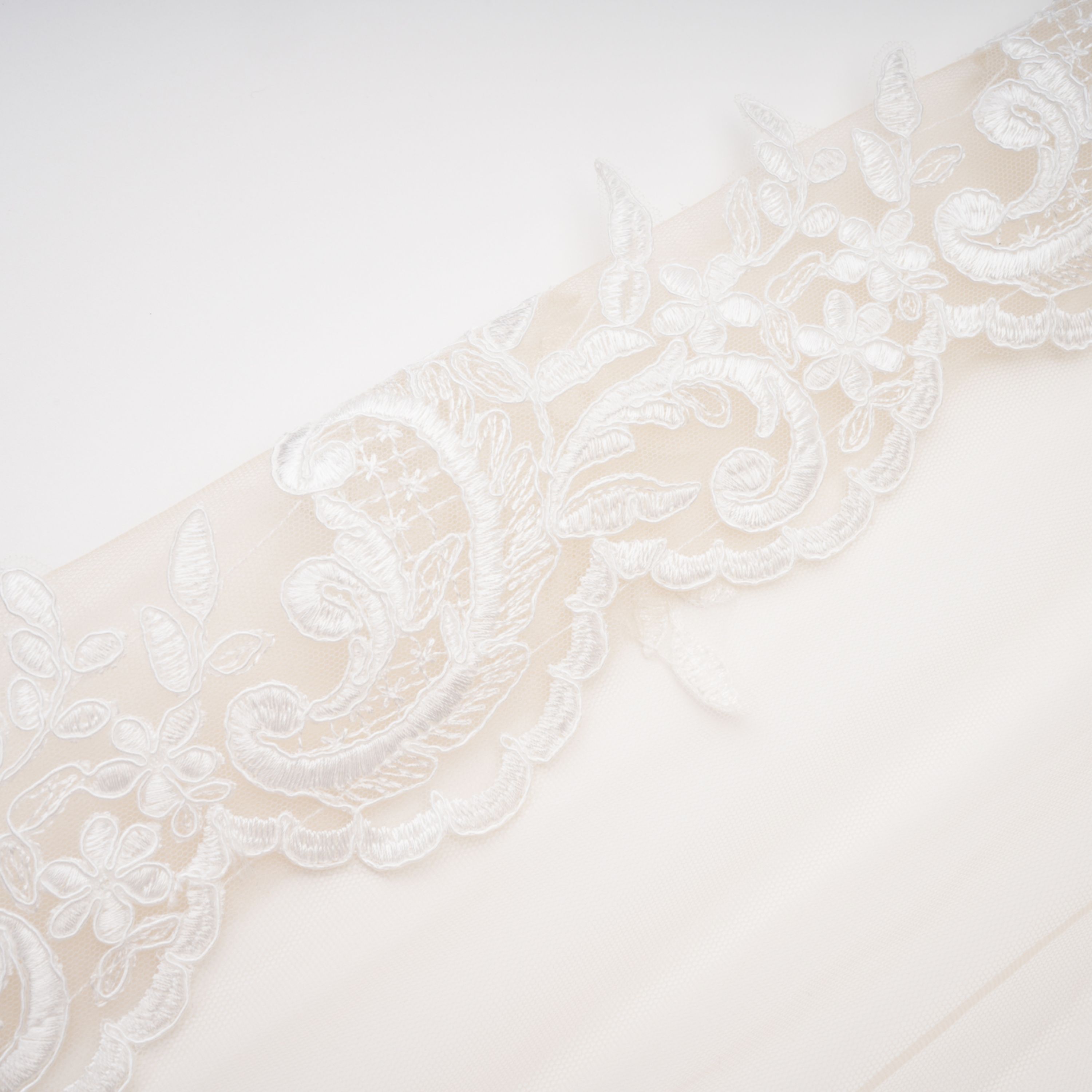 Mieke White Semi-Sheer Lace Maxi Dress