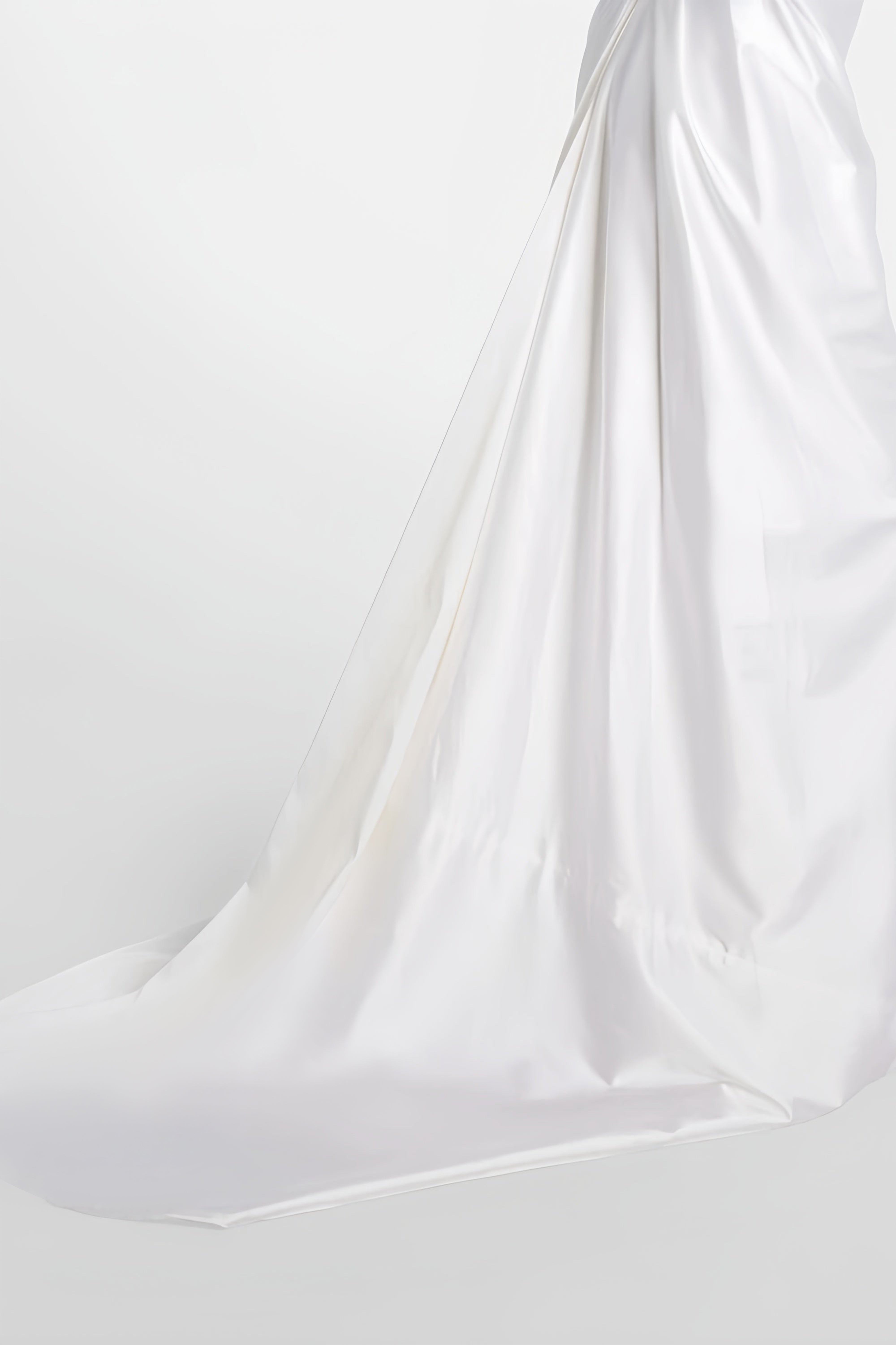 Fiona White Satin Square Neck Maxi Dress (Final Sale-US Only)
