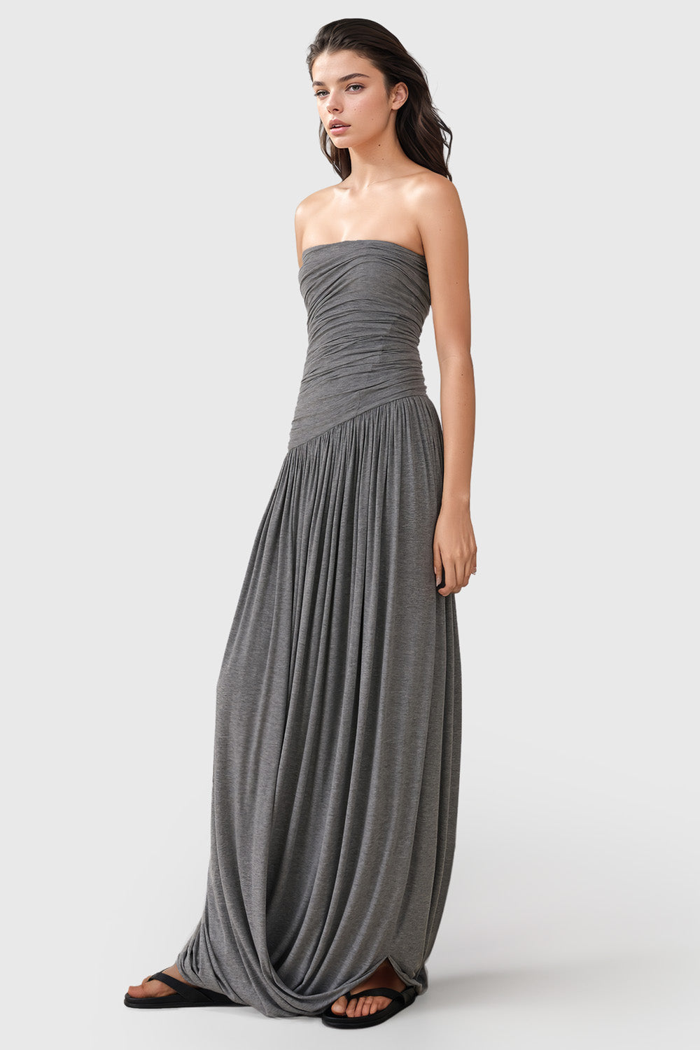 Jersey Maxi Dress - Grey