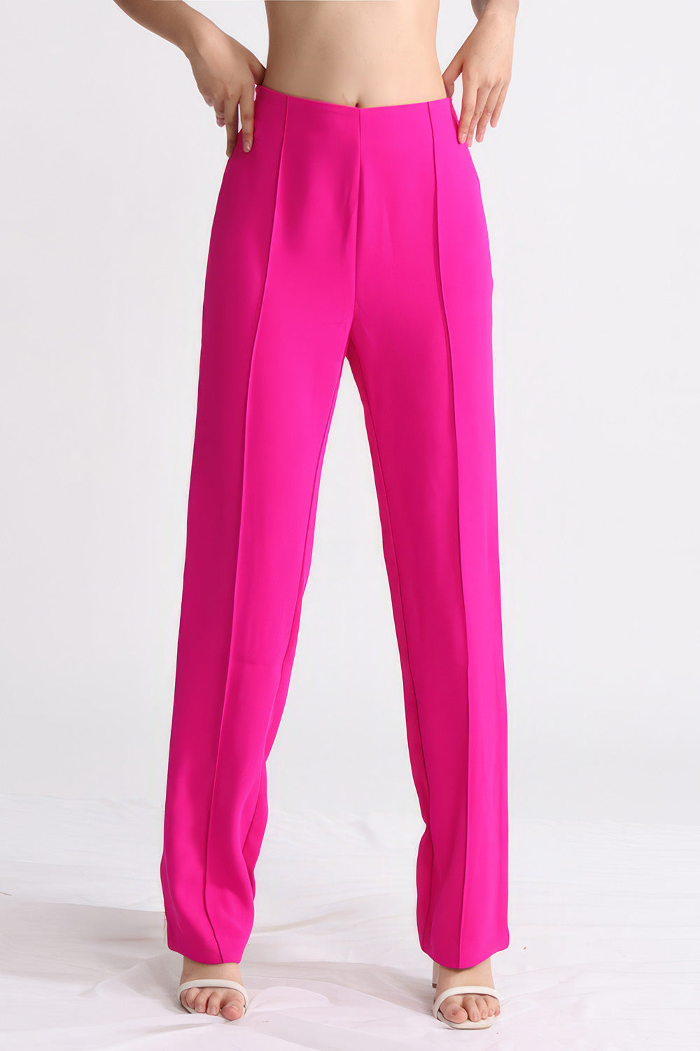 Straight Trousers - Fuchsia