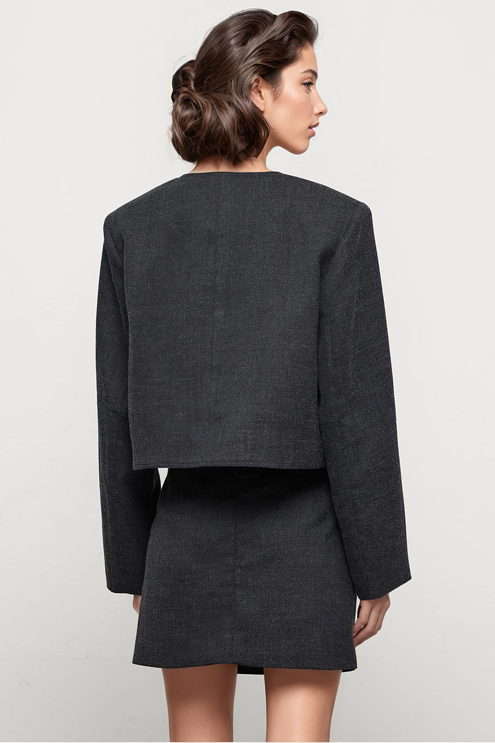 Minimalist Short Jacket - Black