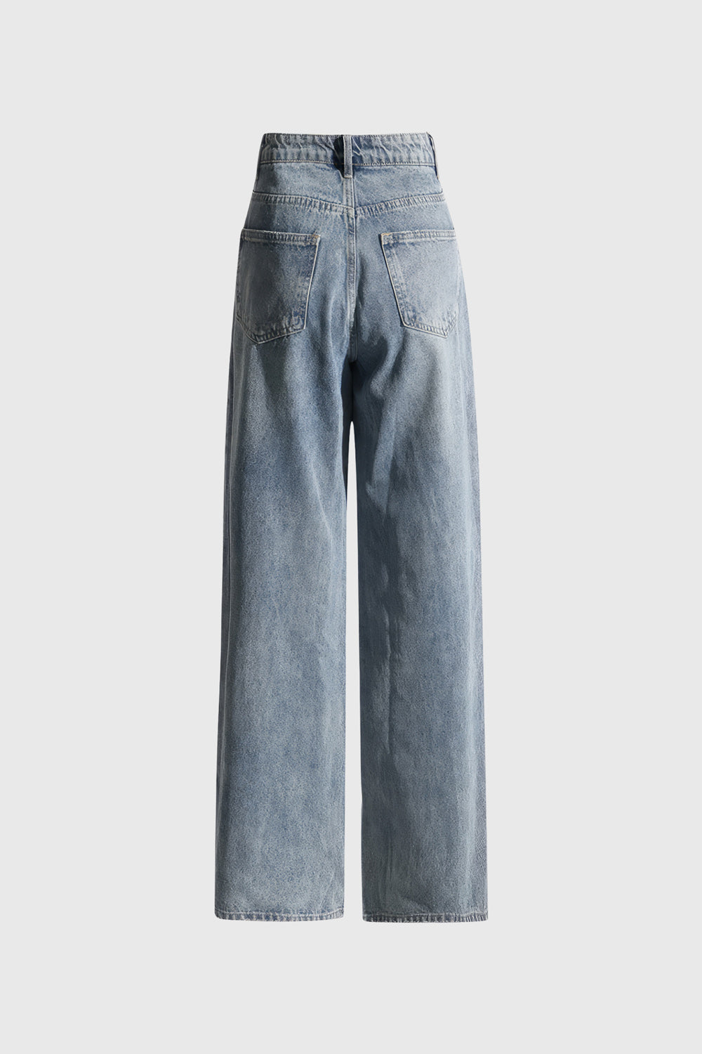 Jeans with Irregular Closure - Blue