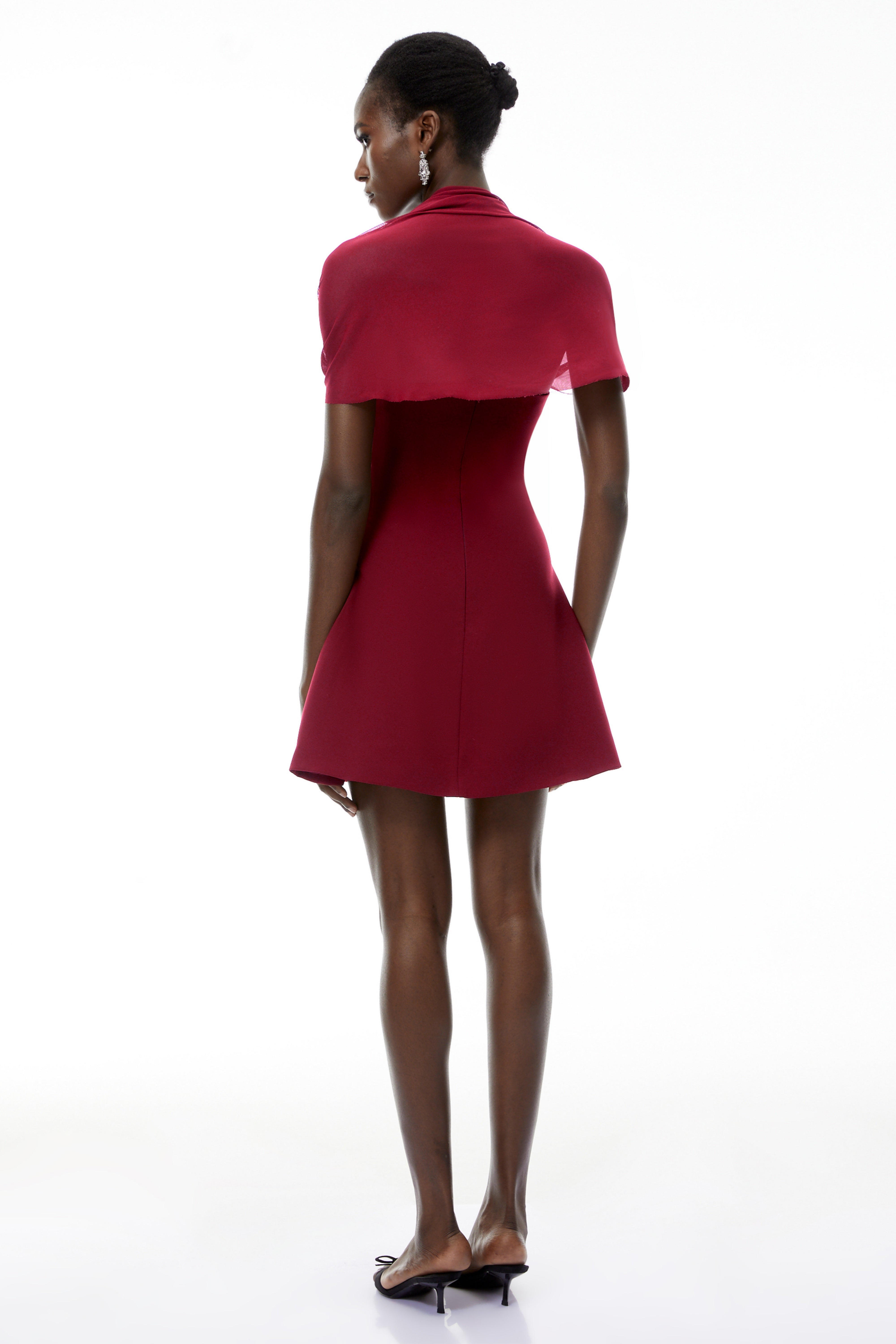 Phoebe Red Sweetheart Neckline Mini Dress (Final Sale)