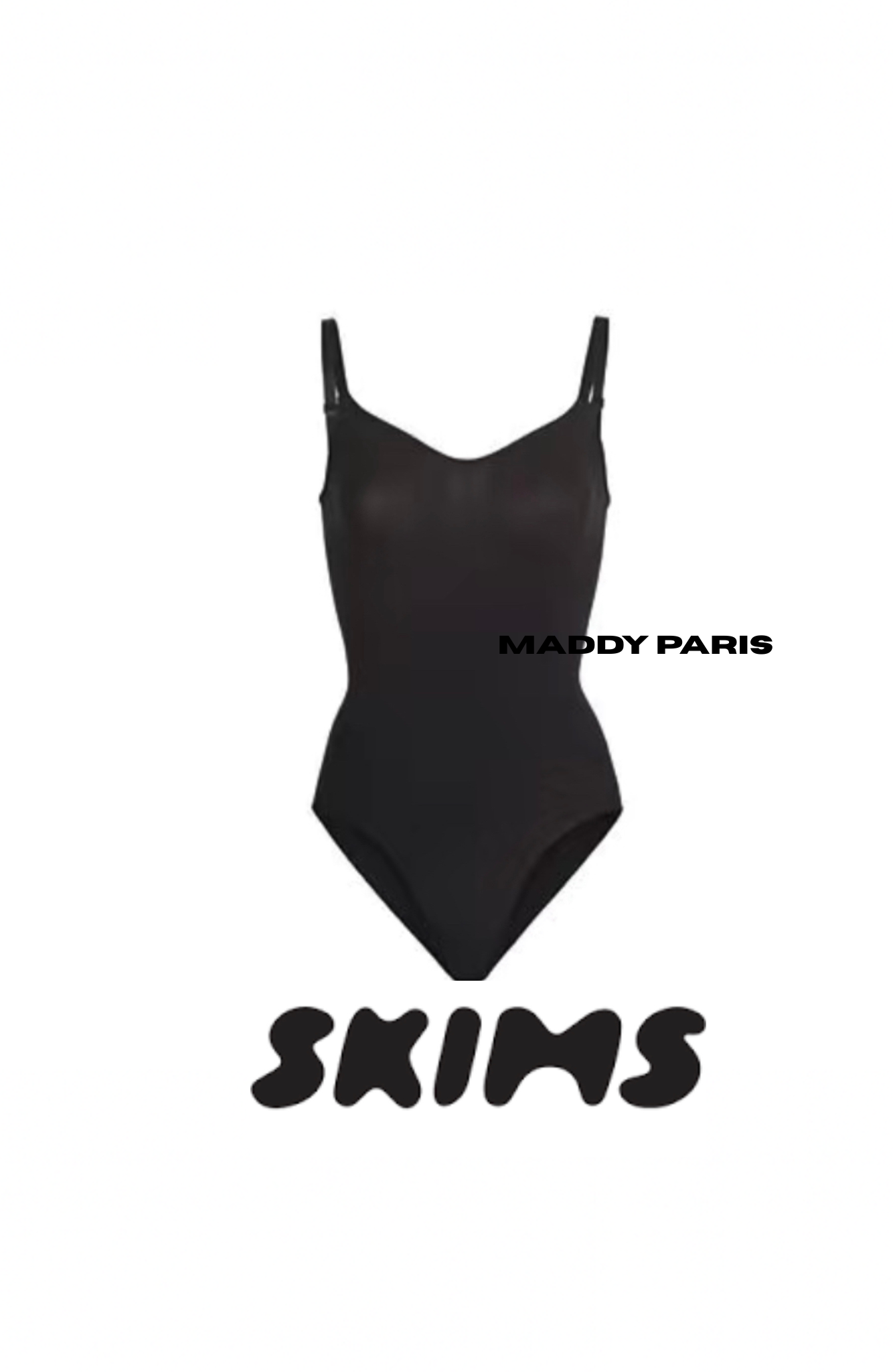 SKIMS Black Sculpting Bodysuit Tank - Black