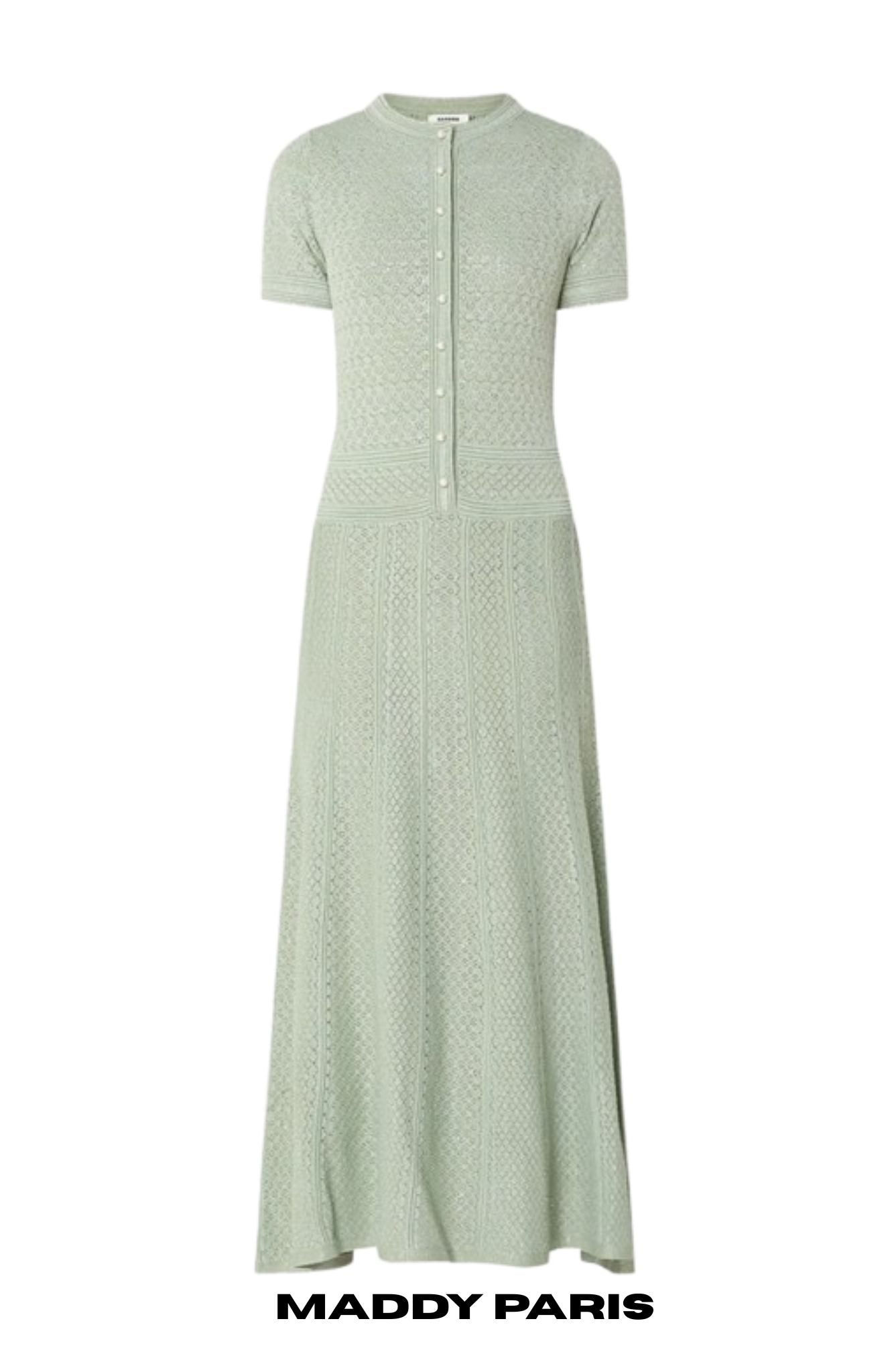SANDRO DAY DREAM MAXI DRESS IN VISCOSE-KNIT MAXI DRESS - Green