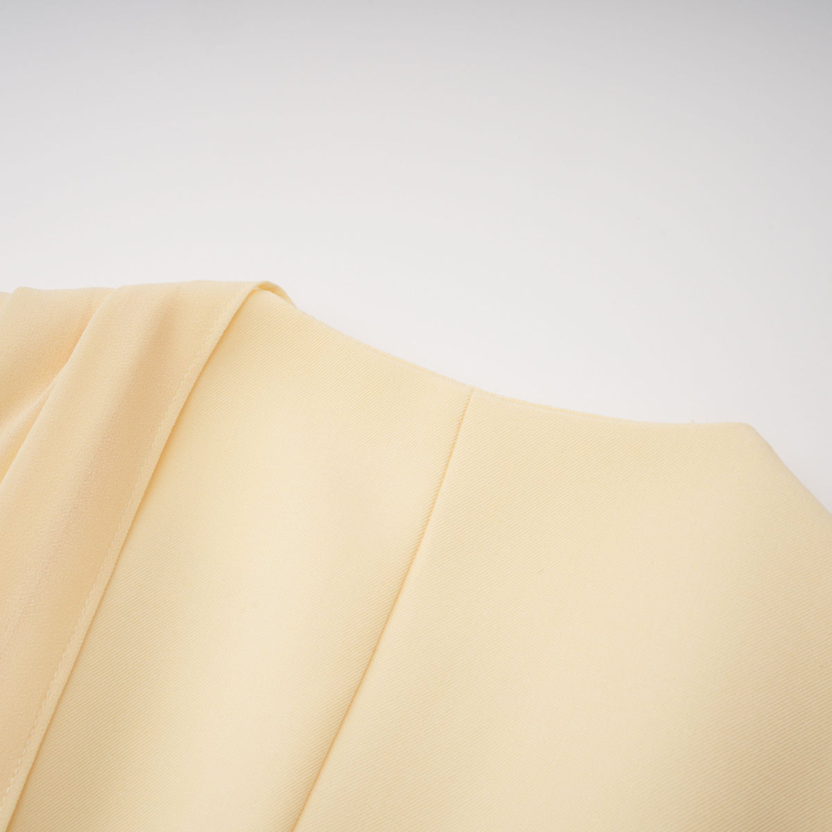 raisa yellow draped cape top & trousers set