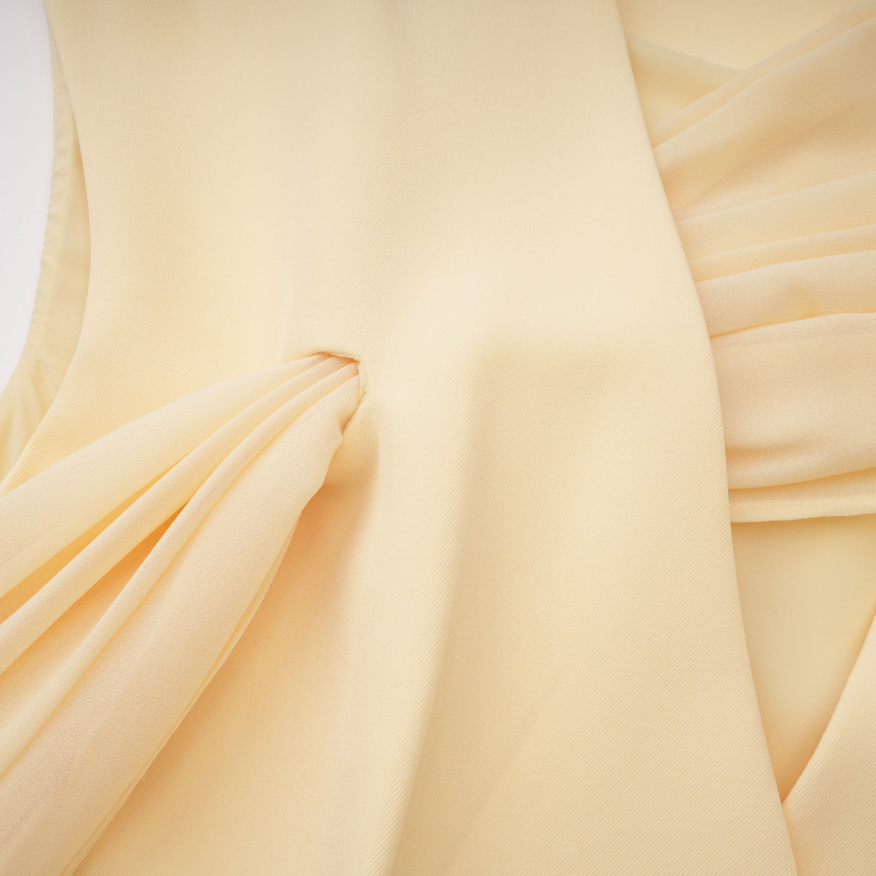 Raisa Yellow Draped Cape Top & Trousers Set