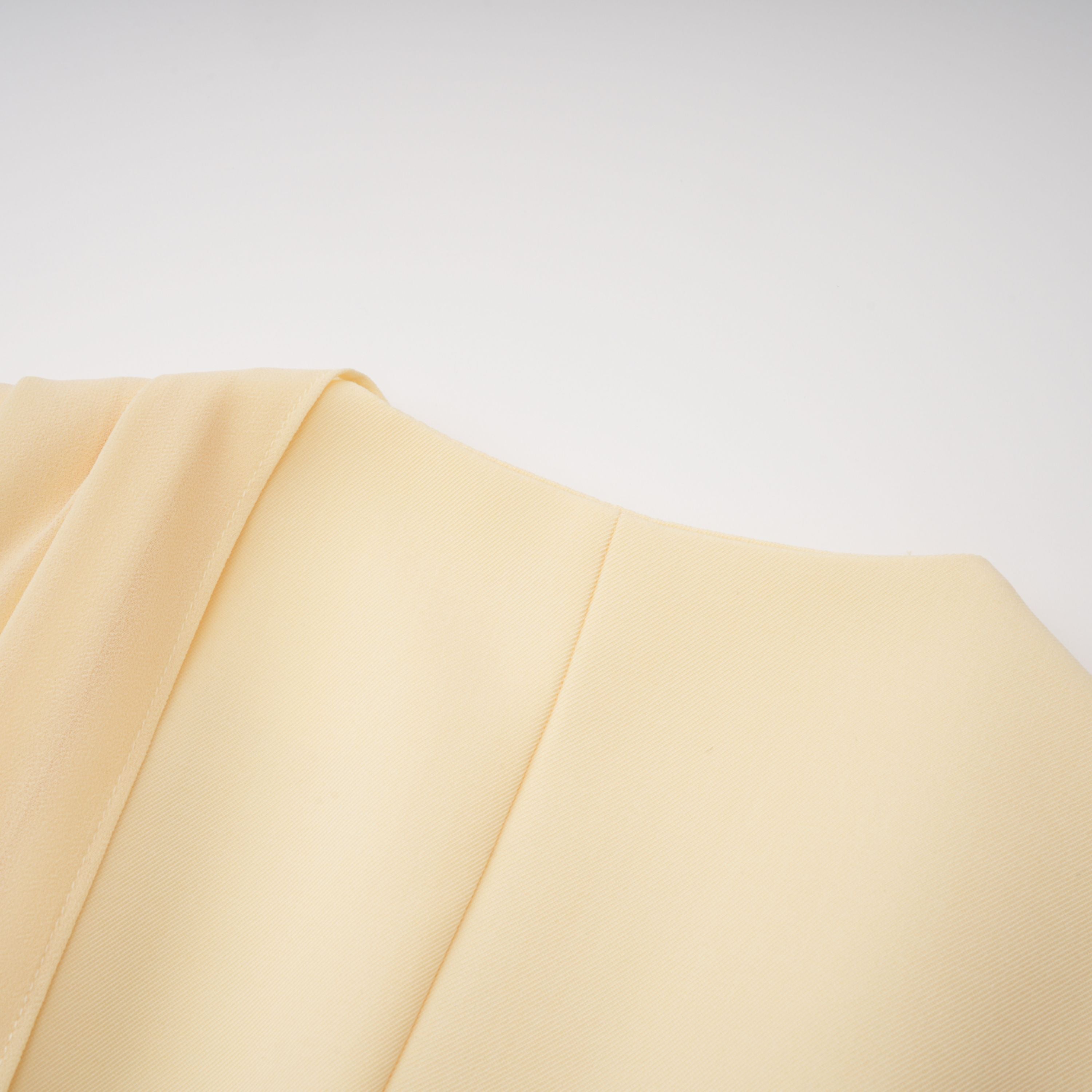 Raisa Yellow Draped Cape Top & Trousers Set