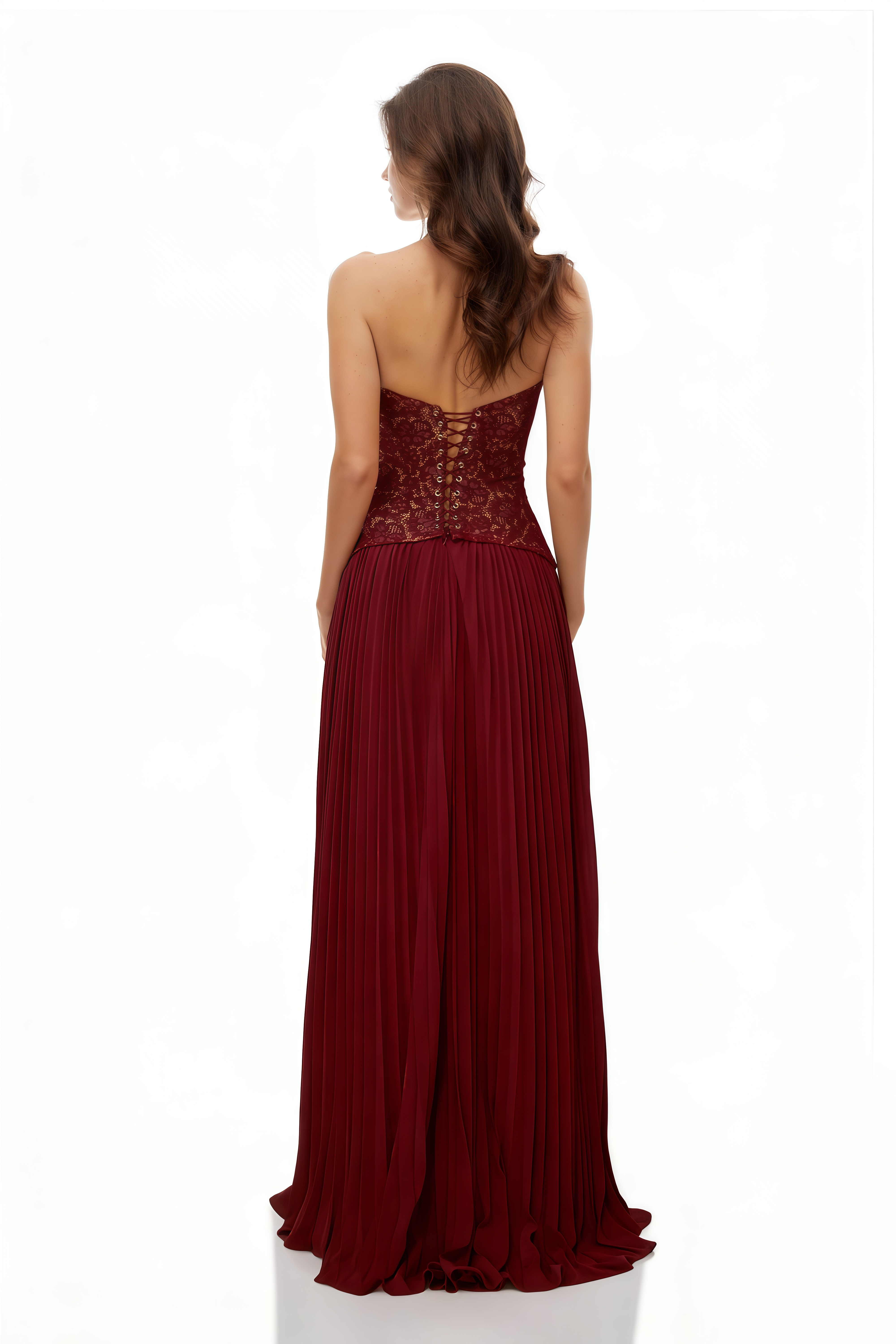Ronja Ruby Red Corset Gown