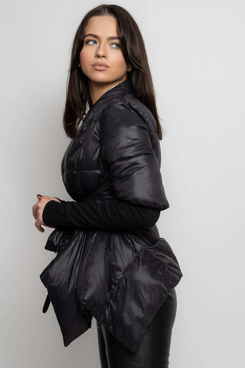 CELESTE Asymmetrical Jacket - Black