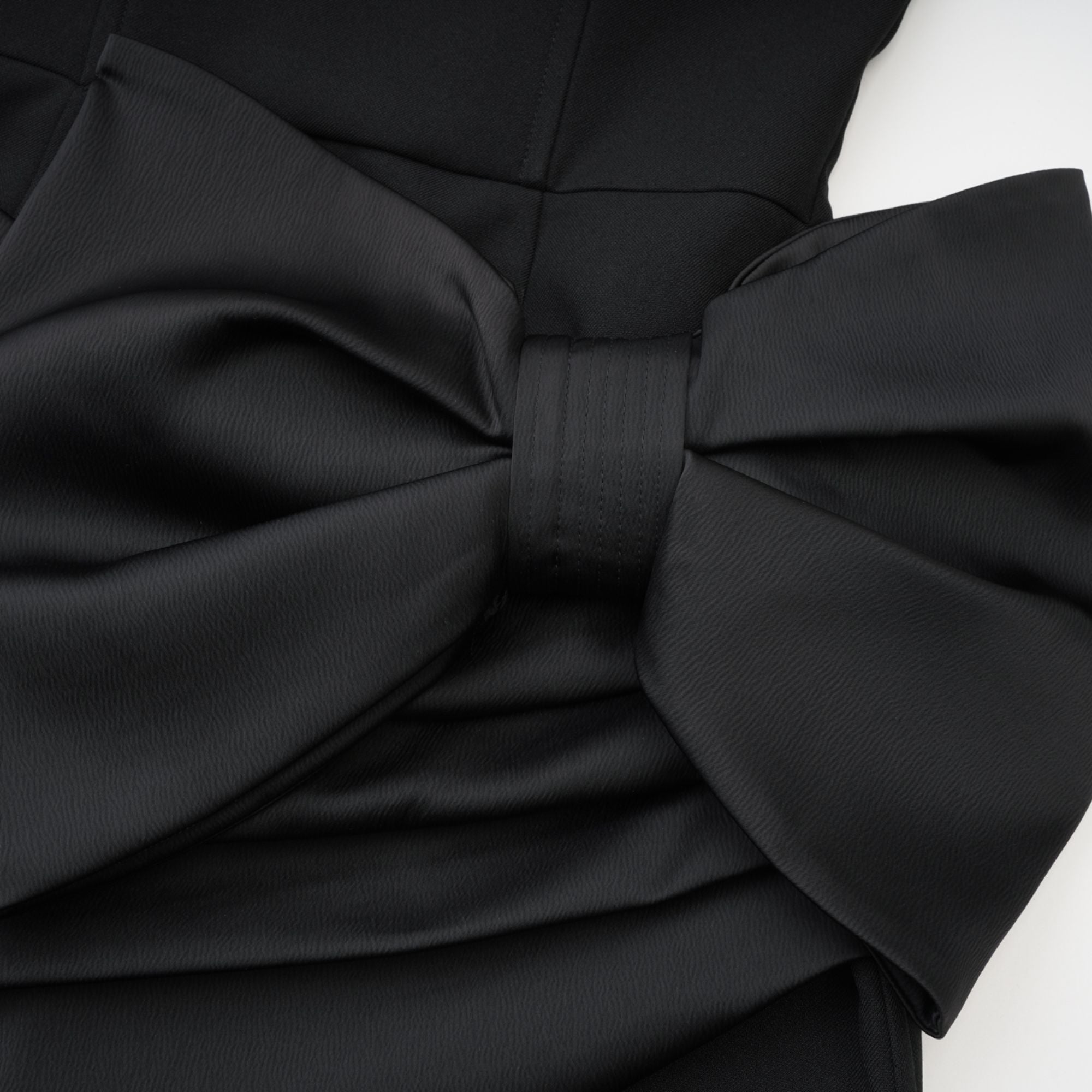 Lanetta bowknot asymmetrical dress