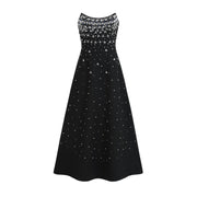 Melisande black embellished maxi dress (Final Sale-US Only)