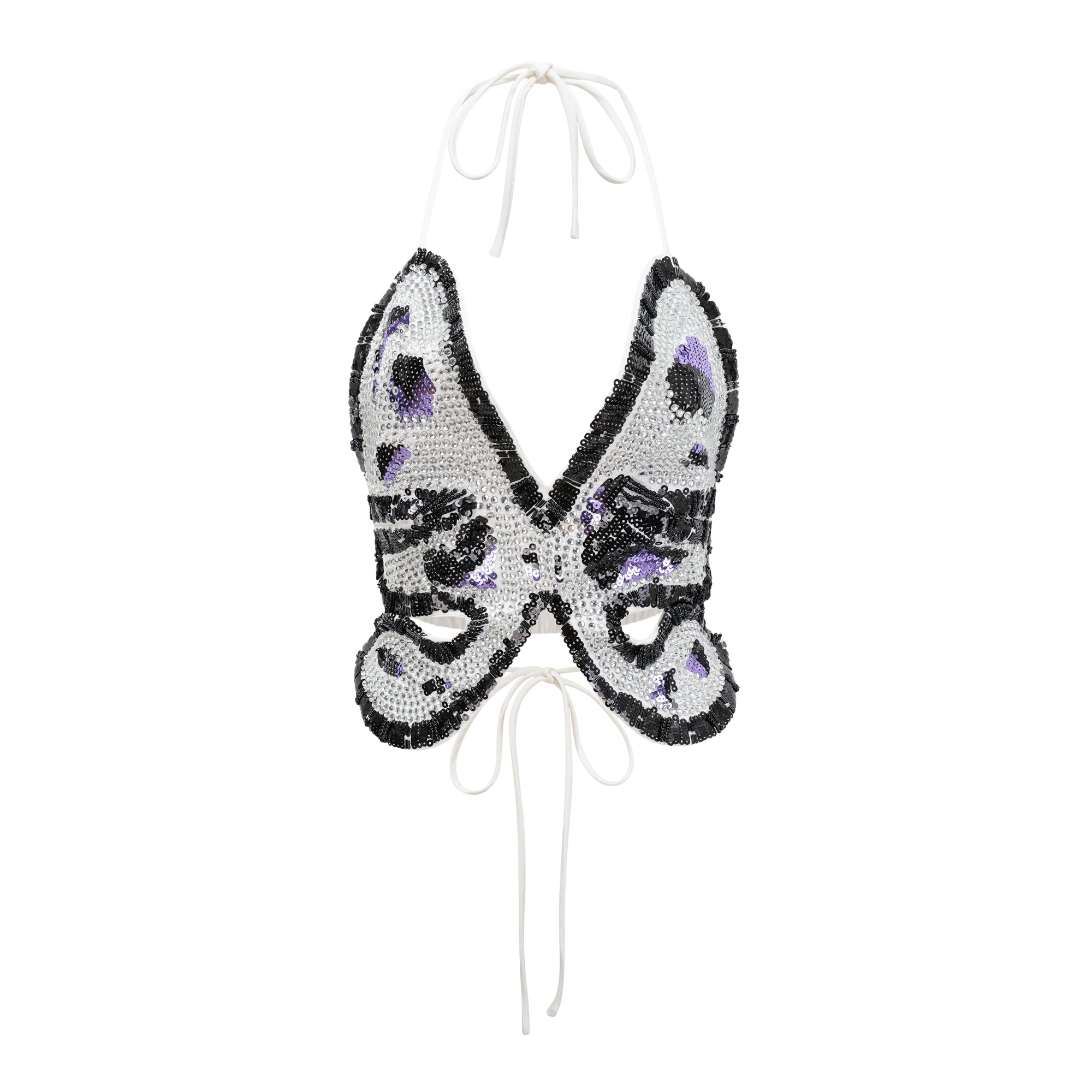 Vittoria embellished butterfly top (Final Sale-US Only)