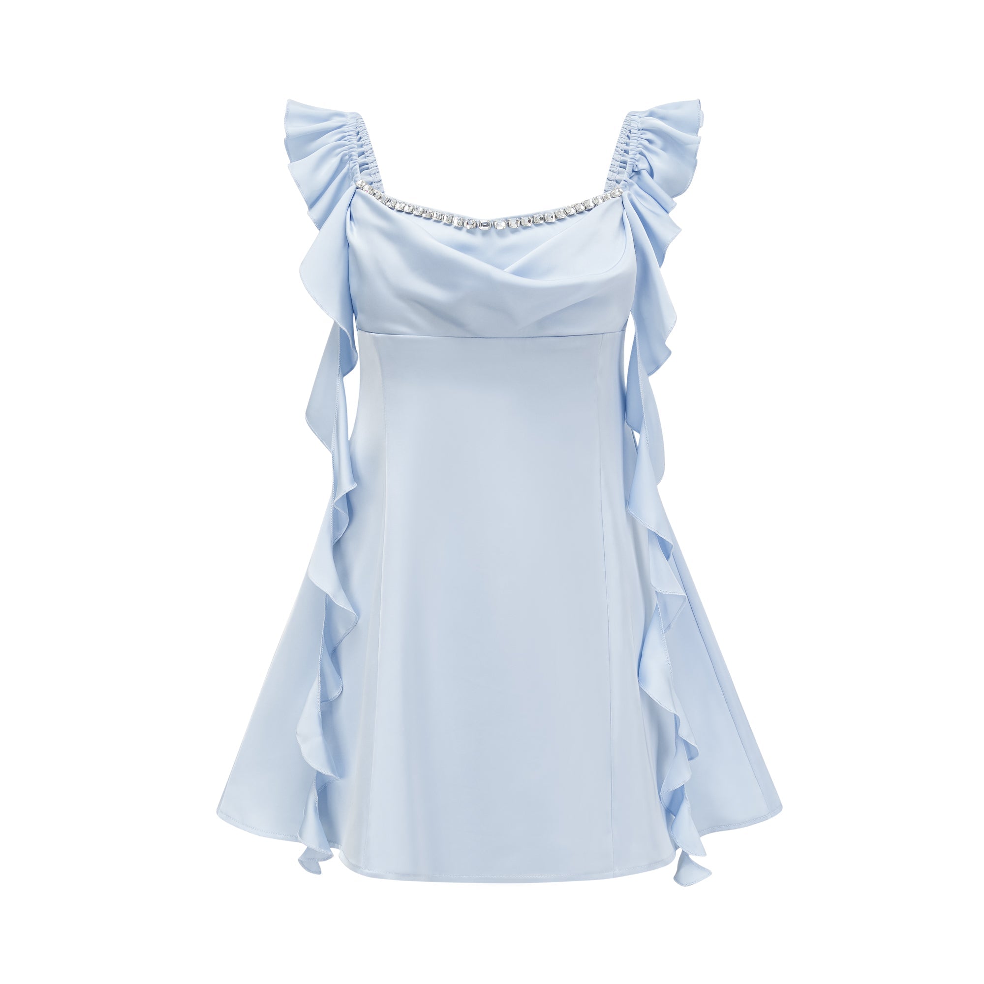 Reno embellished cowl-neck mini dress (US Only)