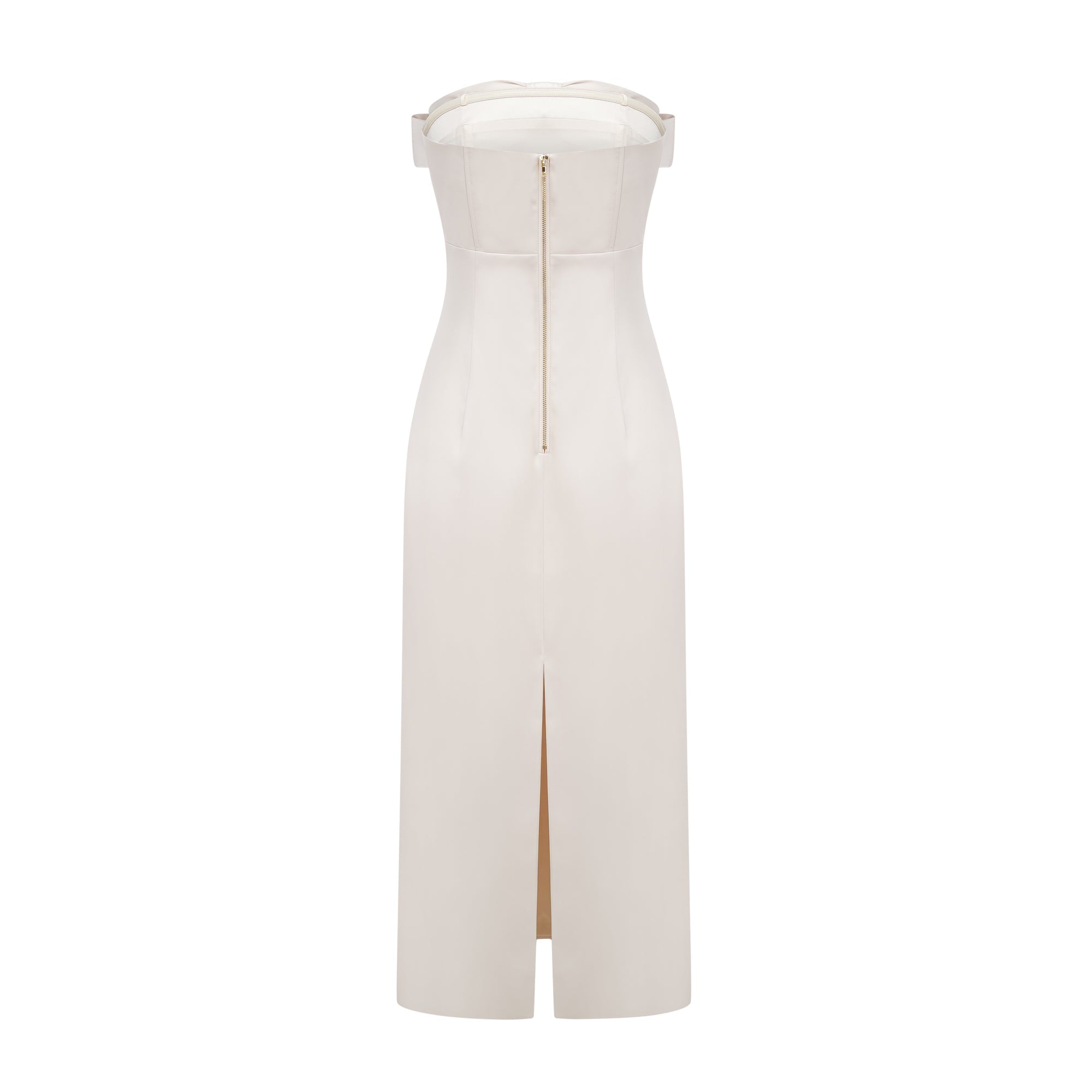 Lana bow-detail off-shoulder dress
