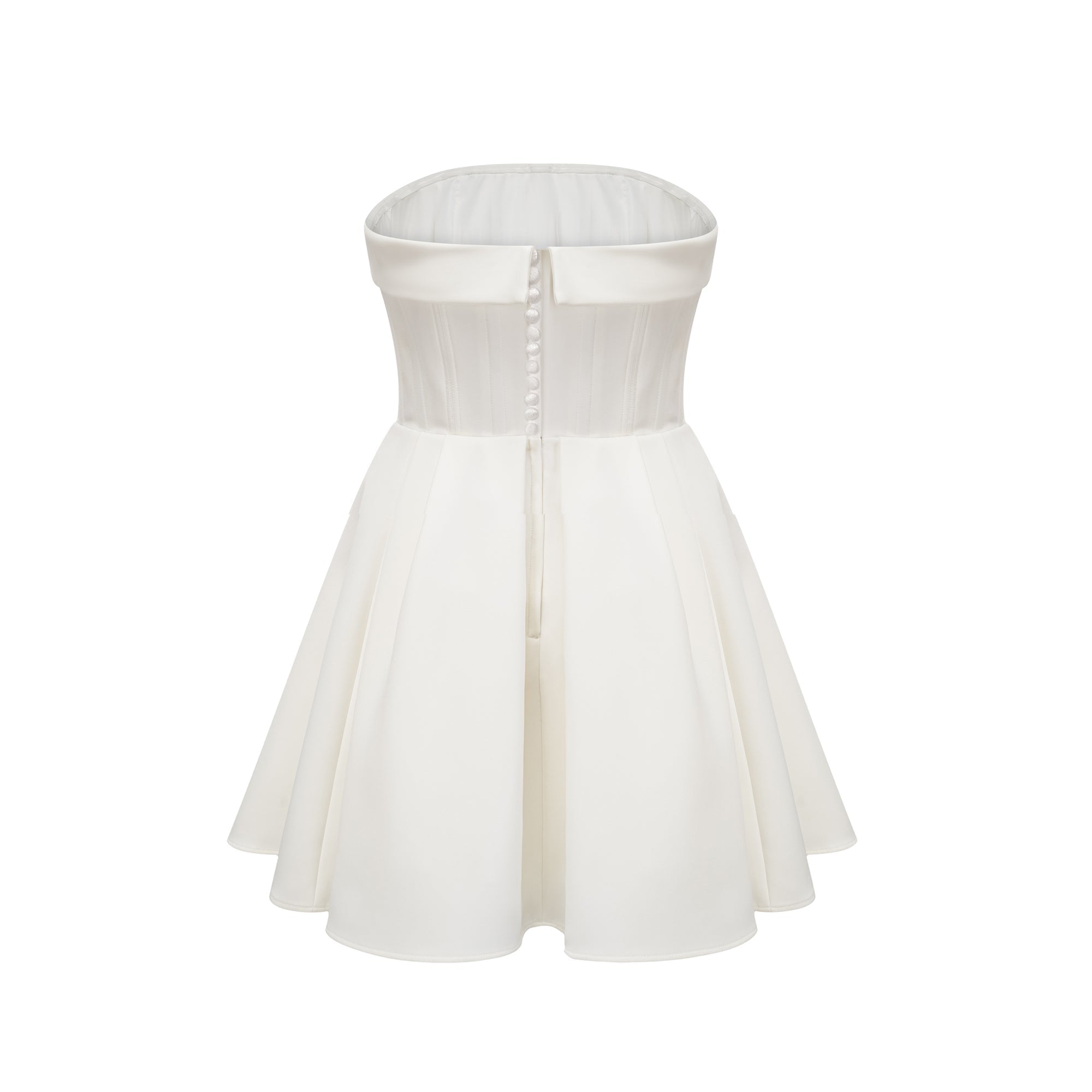 Kyra white off-shoulder flared dress (US Only)