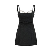 Amore crystal sequinned dress - Black