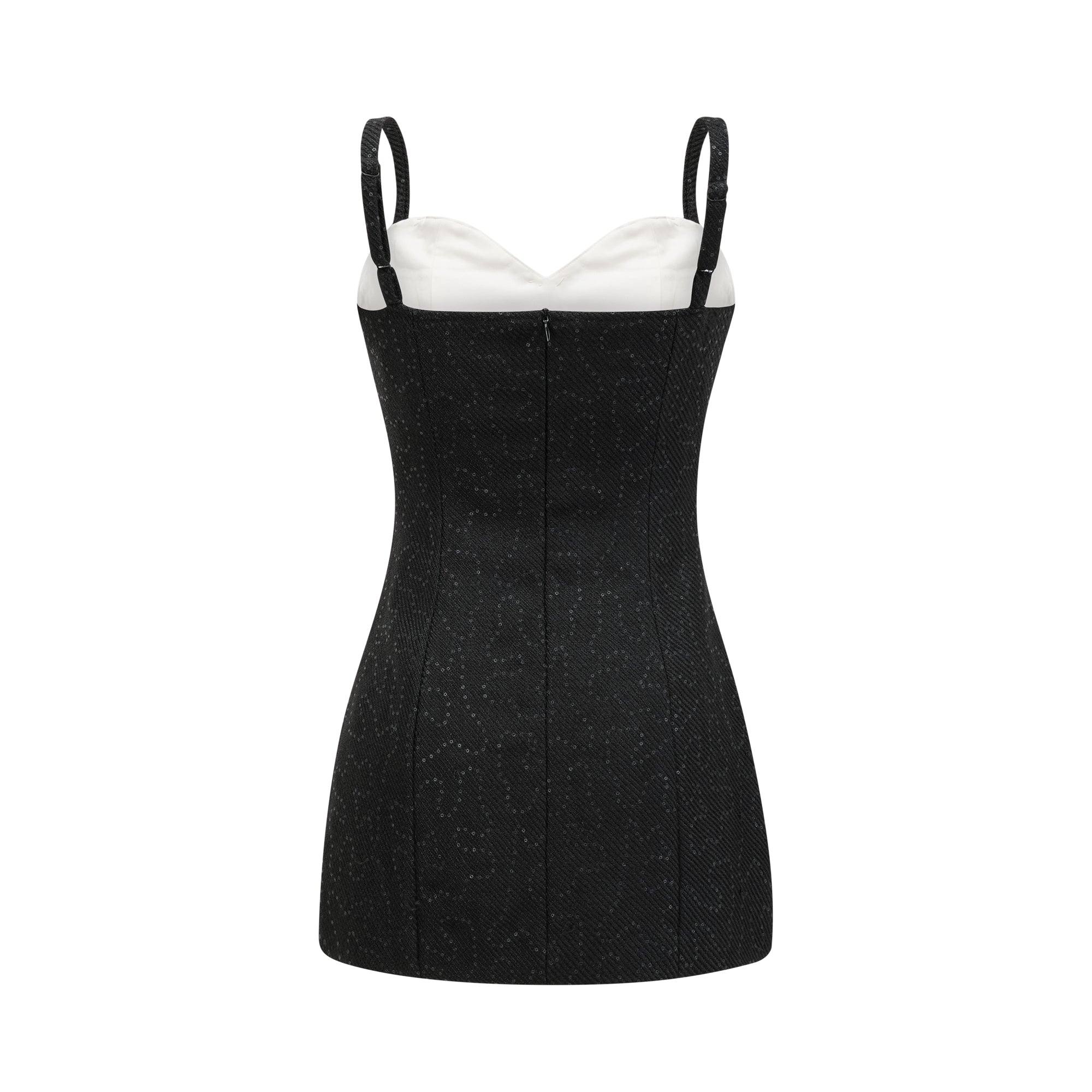 Amore crystal sequinned dress - Black