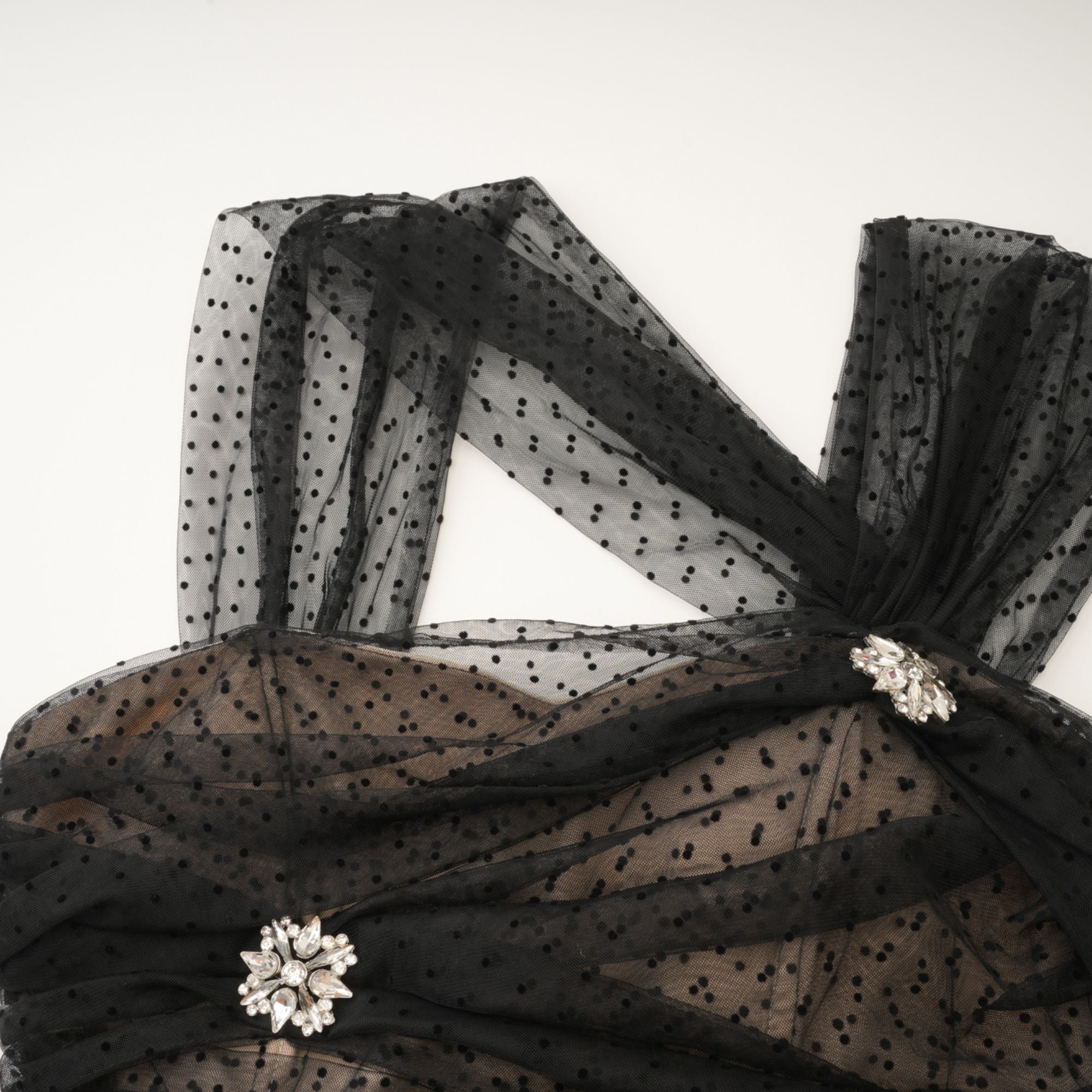 Hameda polka-dot tulle mini dress (US Only)