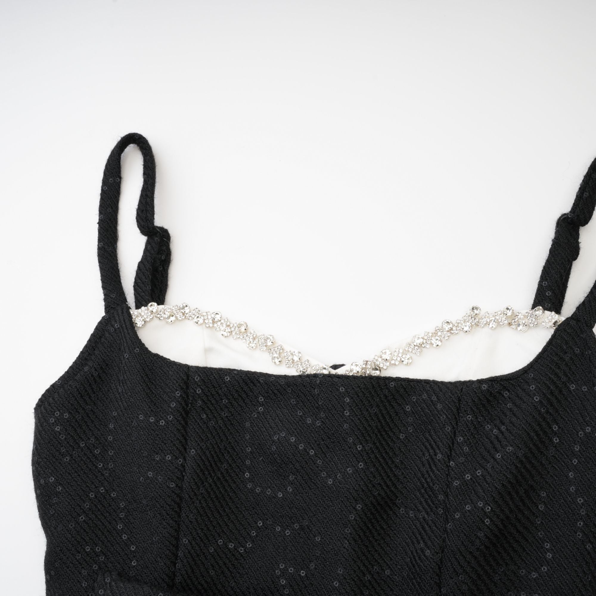 Amore crystal sequinned dress - Black