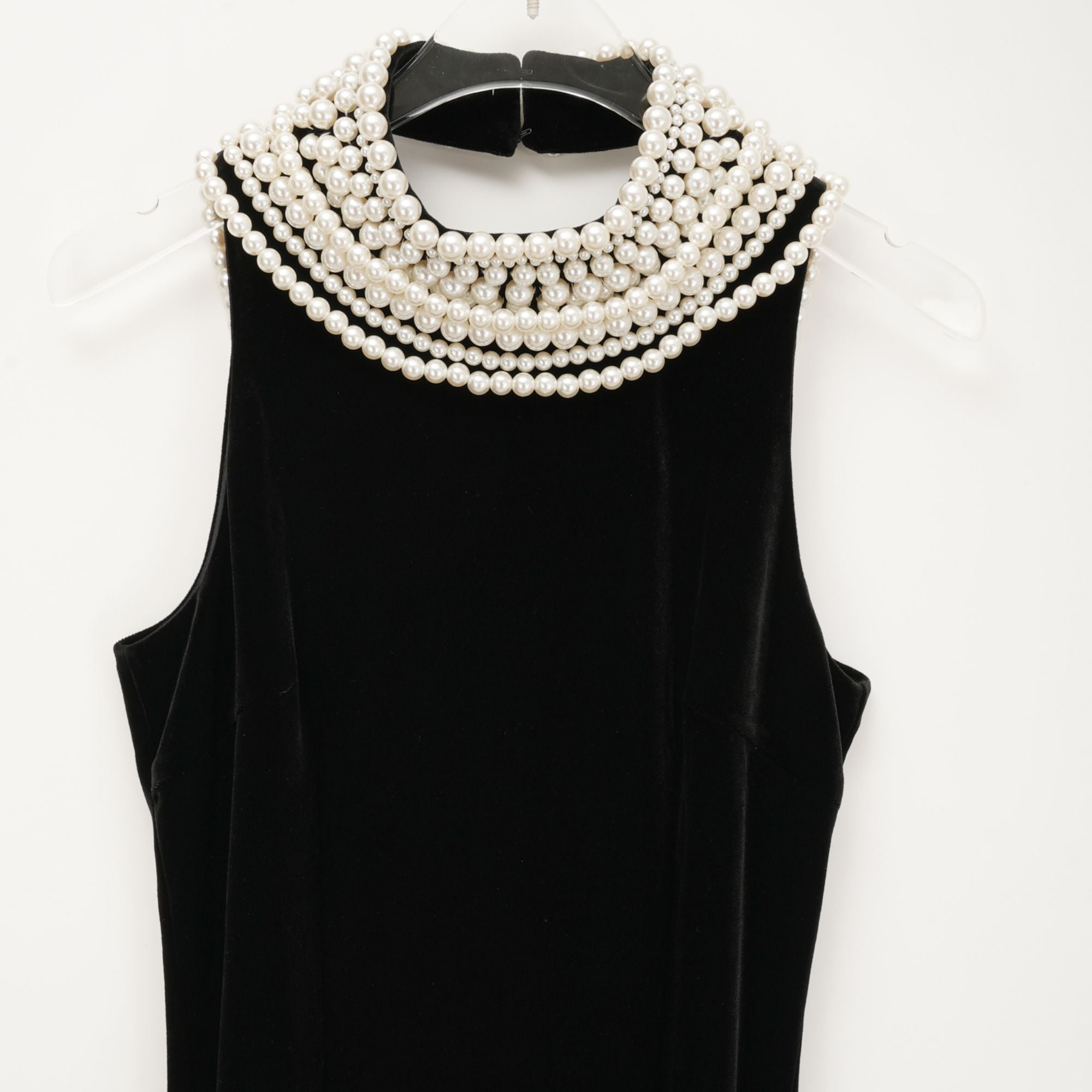 Lucena faux pearl-embellished velvet dress (Final Sale-US Only)