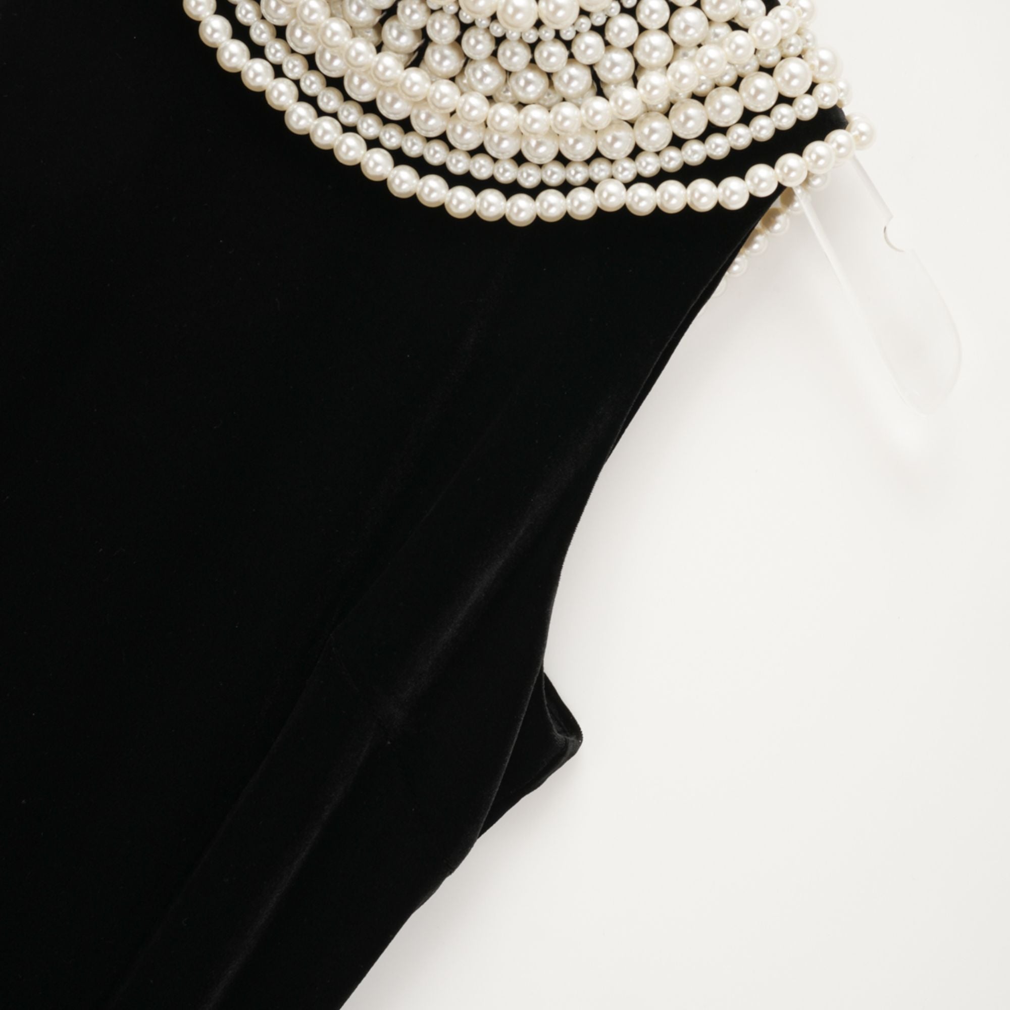 Lucena faux pearl-embellished velvet dress (Final Sale-US Only)
