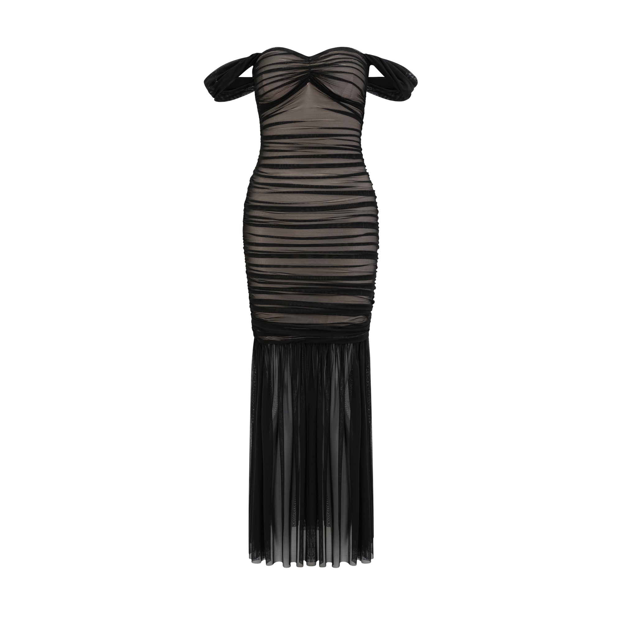 Safiya fishtail draped dress