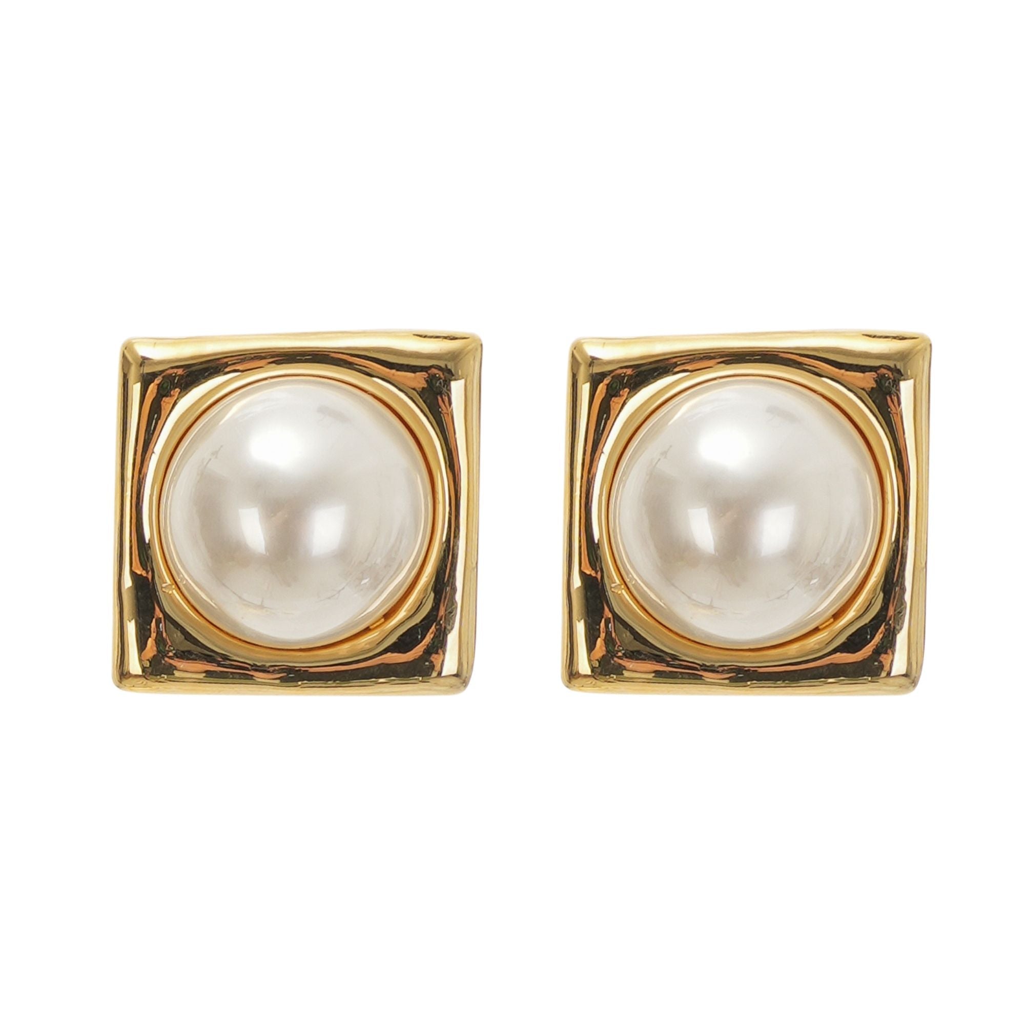 Juana faux-pearl square earrings (US Only)