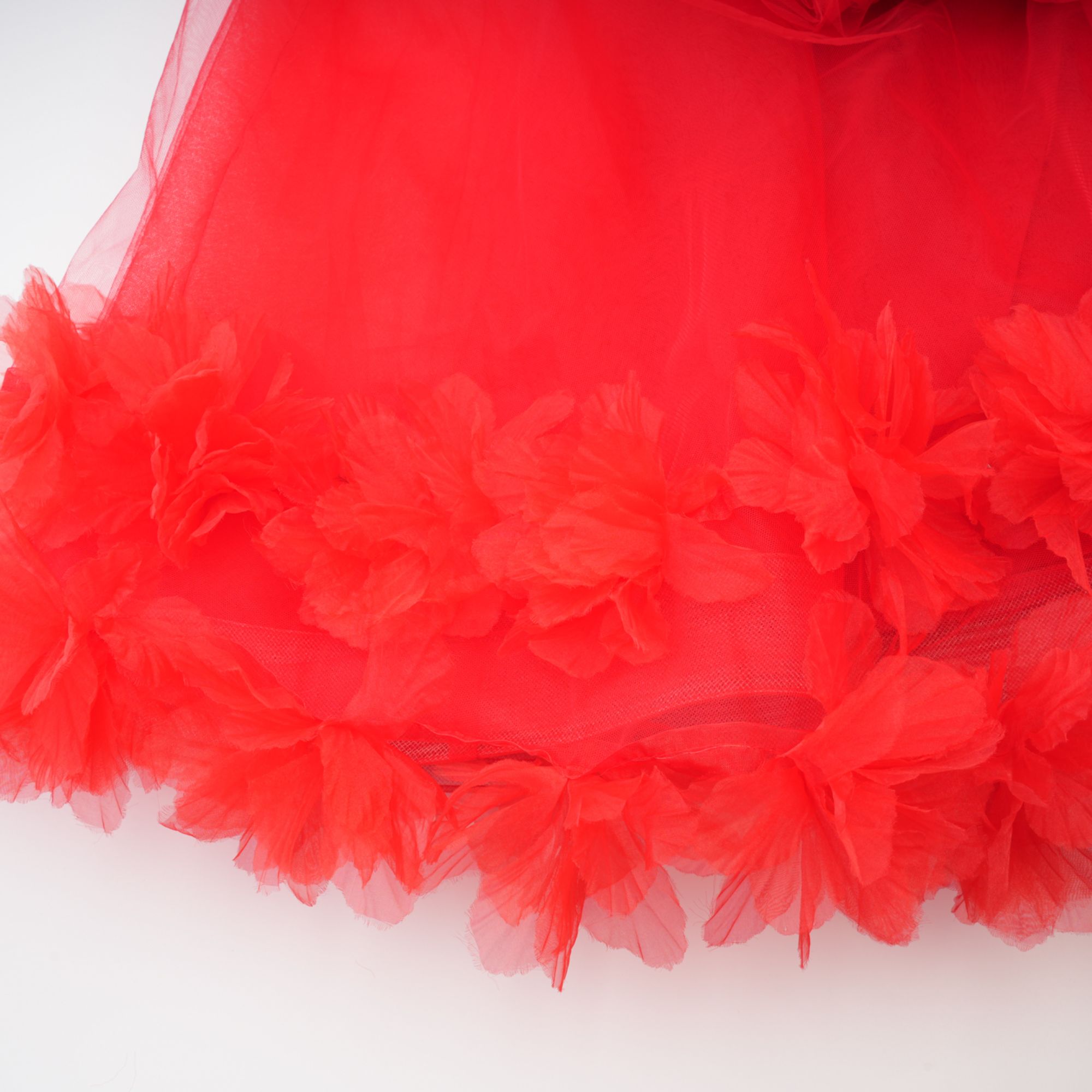 Victoire tulle-panelled midi dress