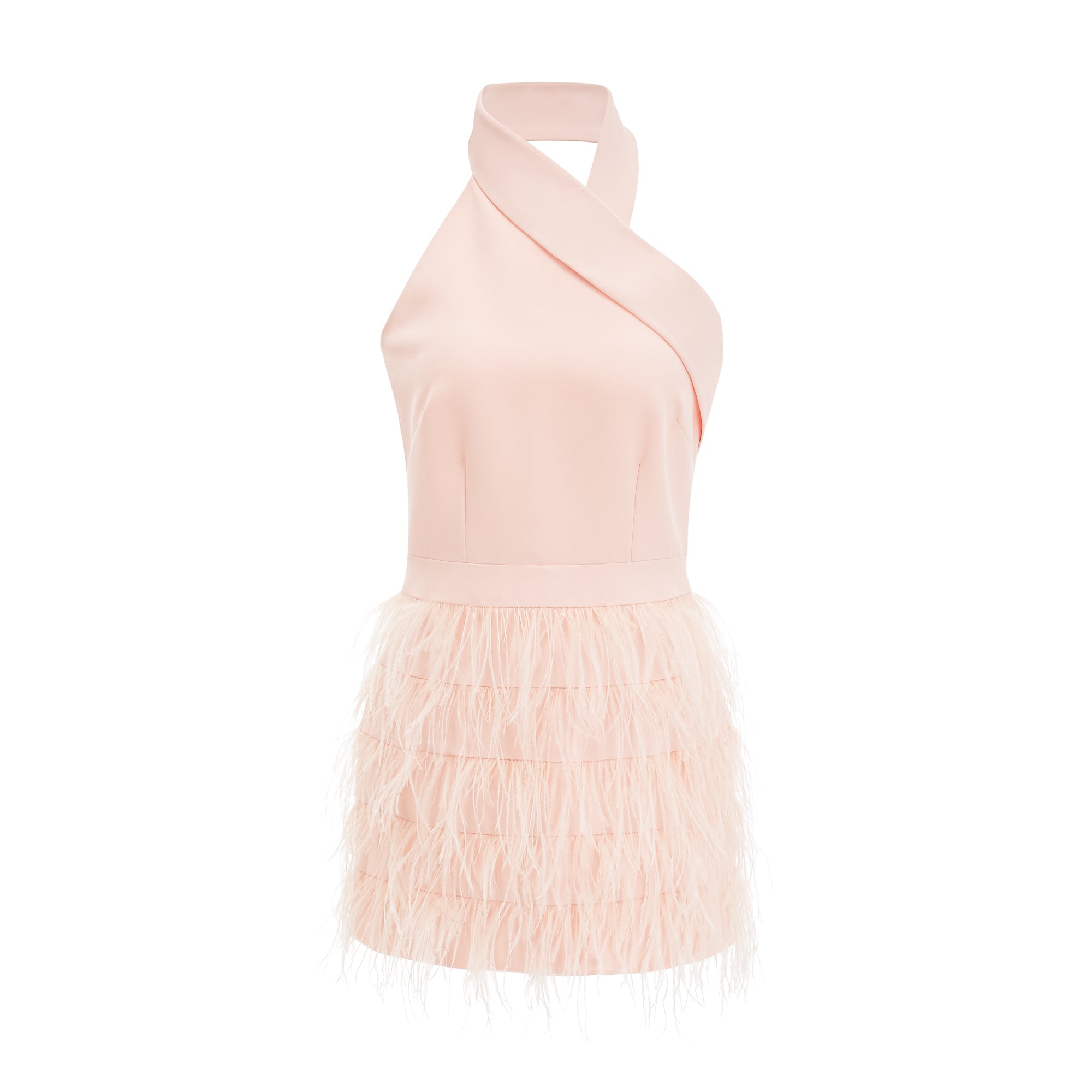 Katarina feather-detail tassel dress (Final Sale-US Only)