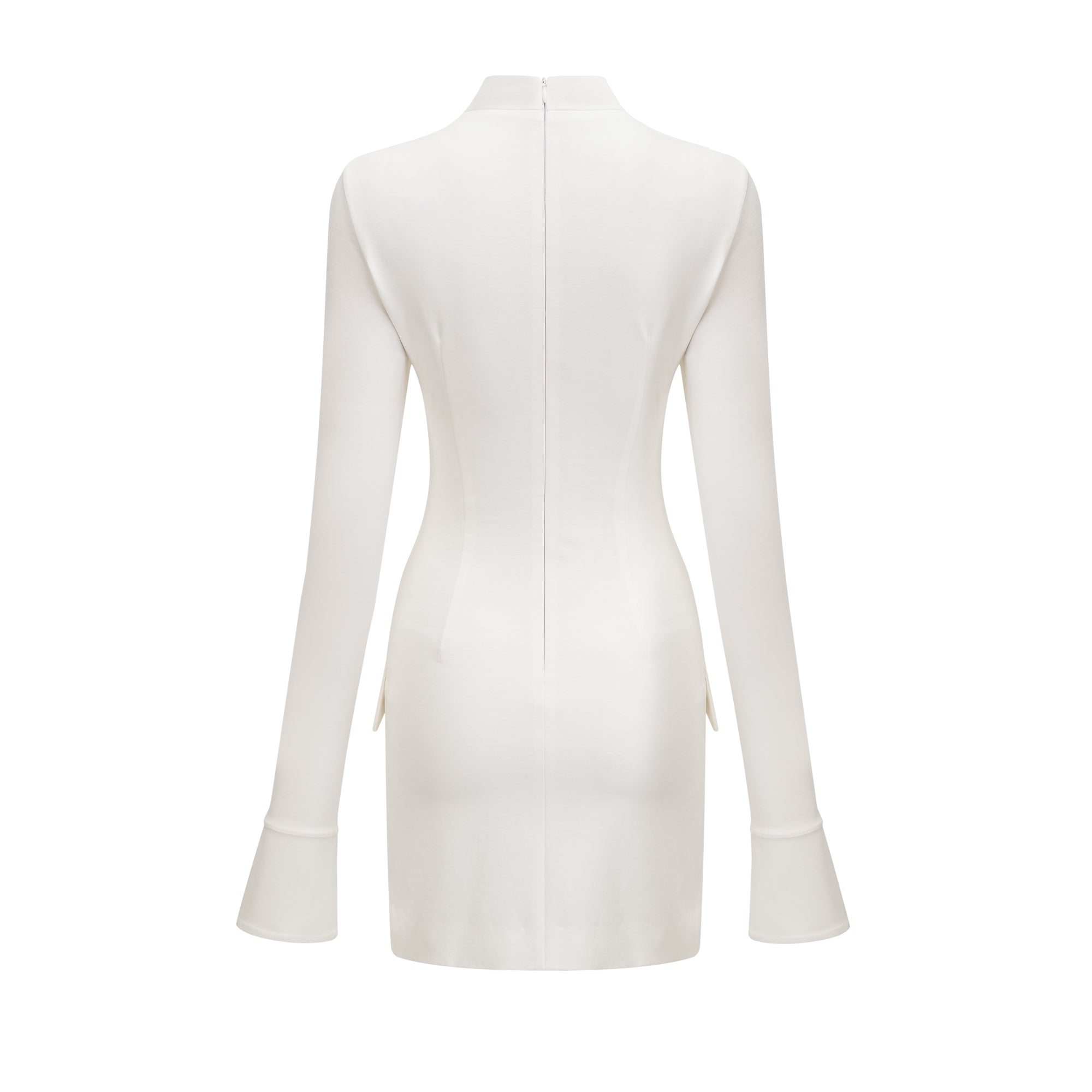 Coline fitted flared cuffs mini dress