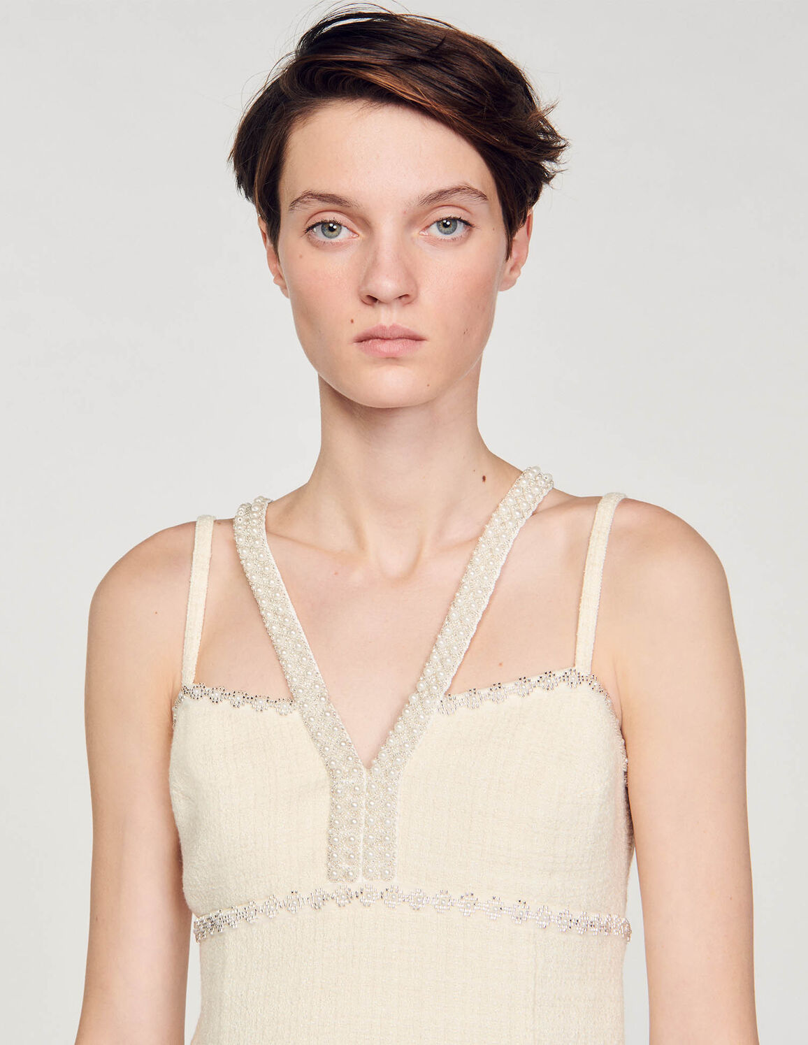 SANDRO  Short Beaded Dress